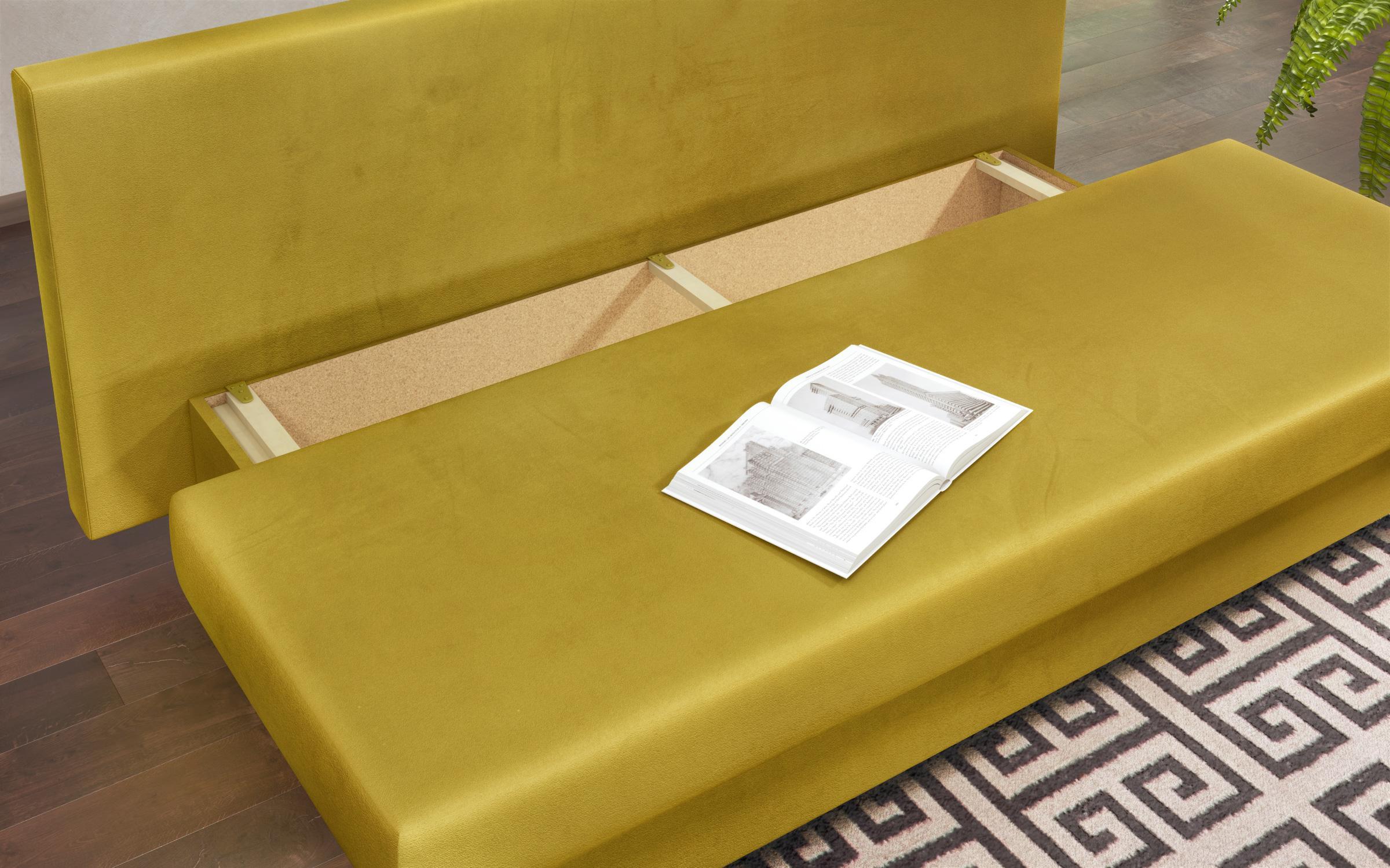 Καναπές Komo, κίτρινο + print  7