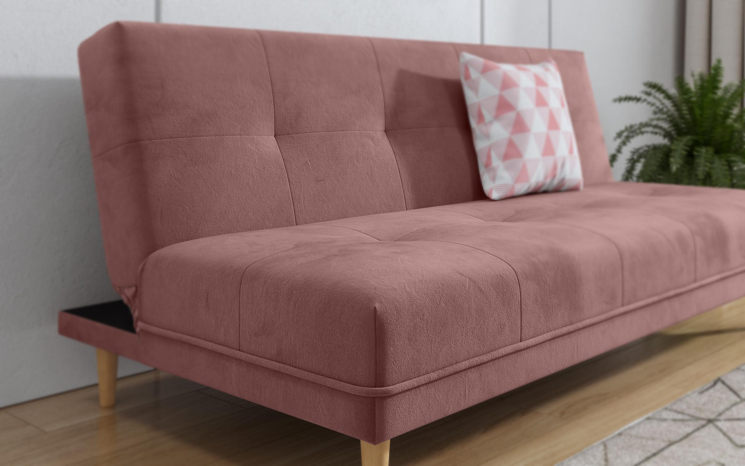 Κλικ κλακ καναπές  Nira, ροζ + print  3