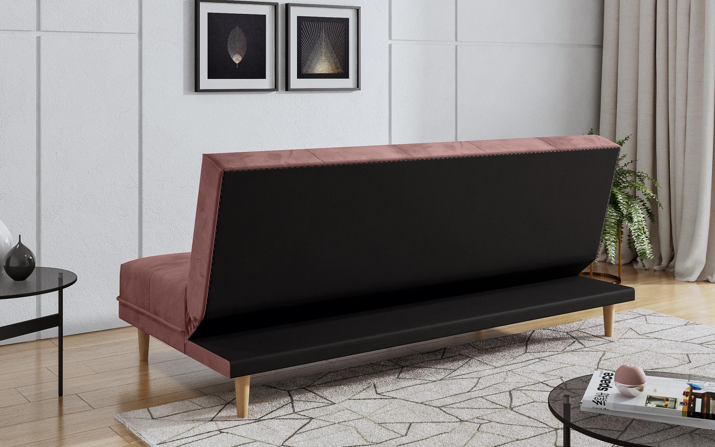 Κλικ κλακ καναπές  Nira, ροζ + print  5