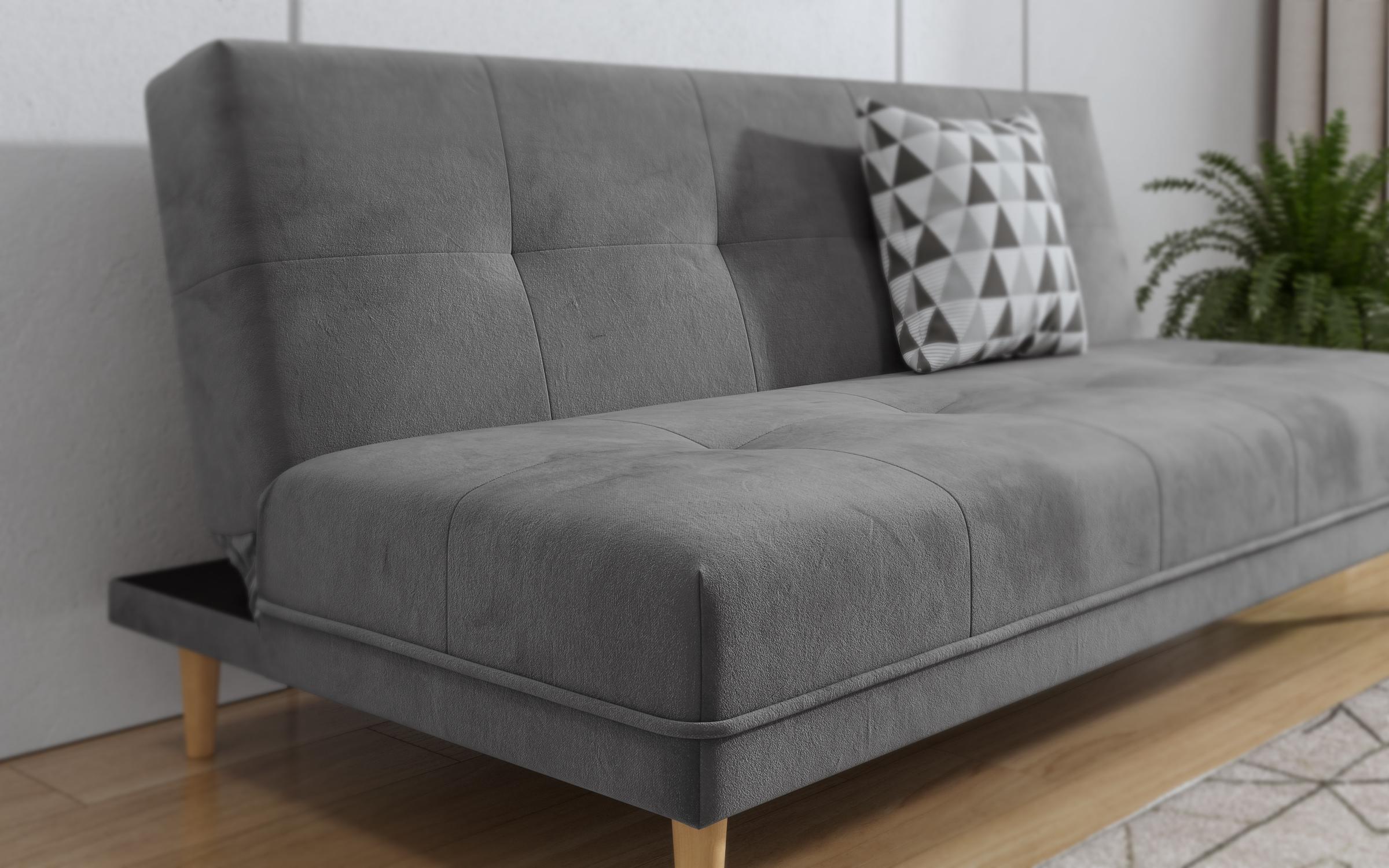 Κλικ κλακ καναπές  Nira, γκρί  + print  3