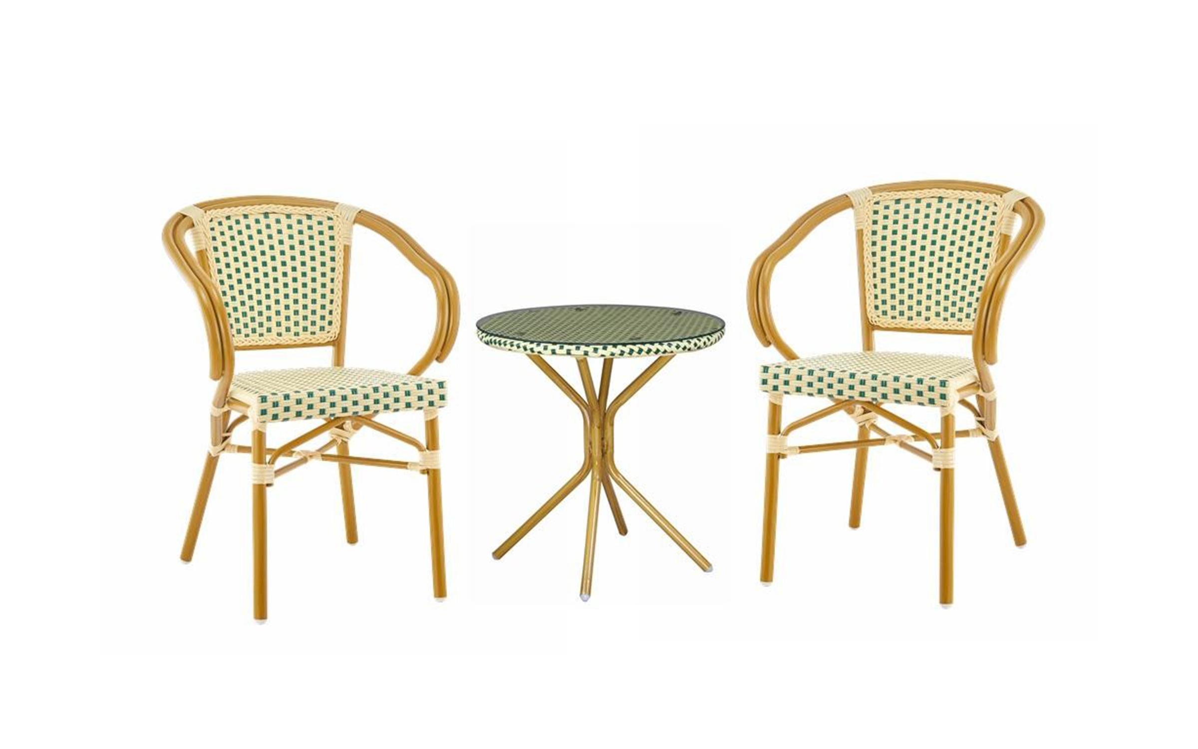 Σετ τραπέζι + καρέκλες Honey, green  1