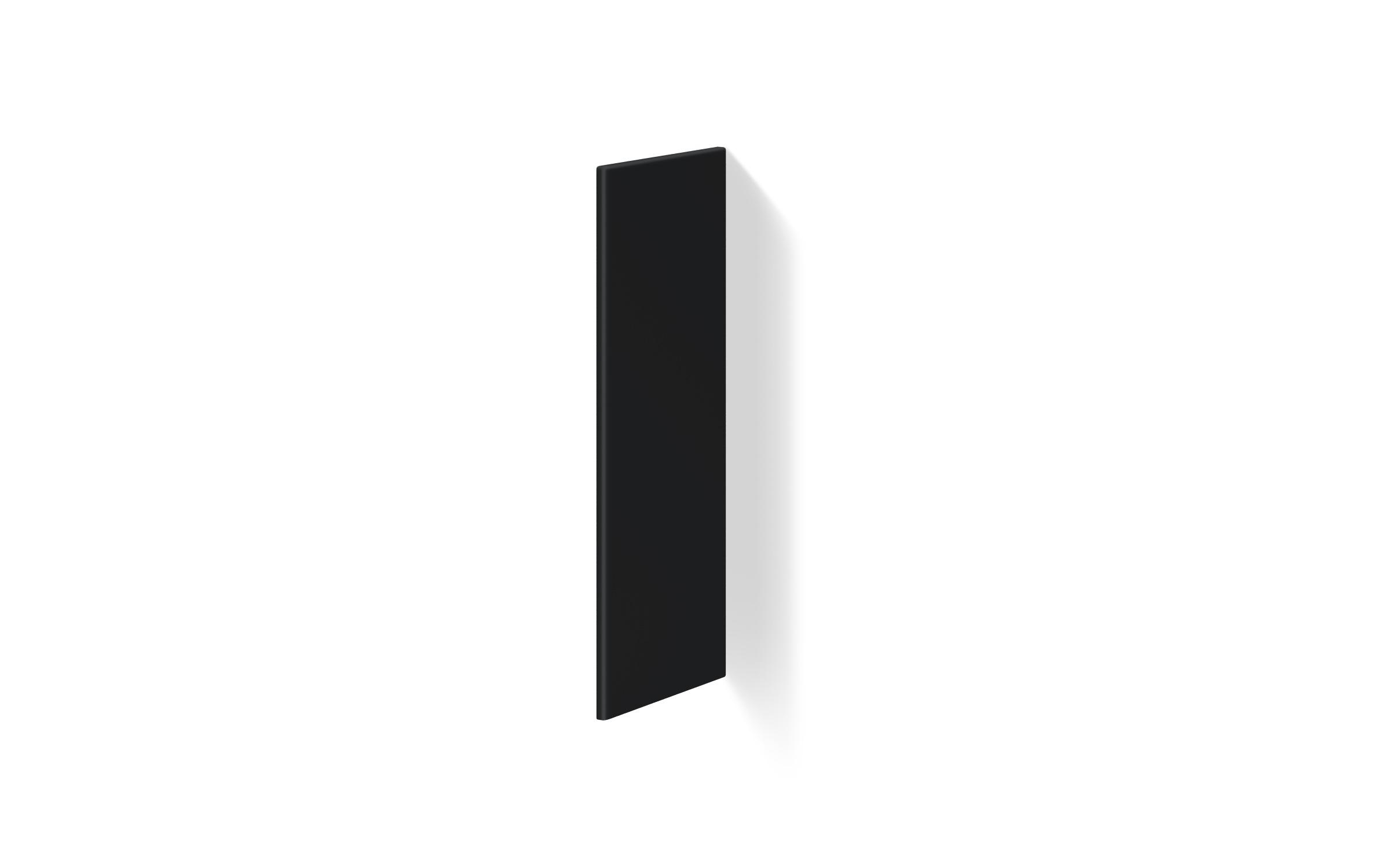 Πλαϊνό τελείωμα κρεμαστό Ava 46, black velvet  1