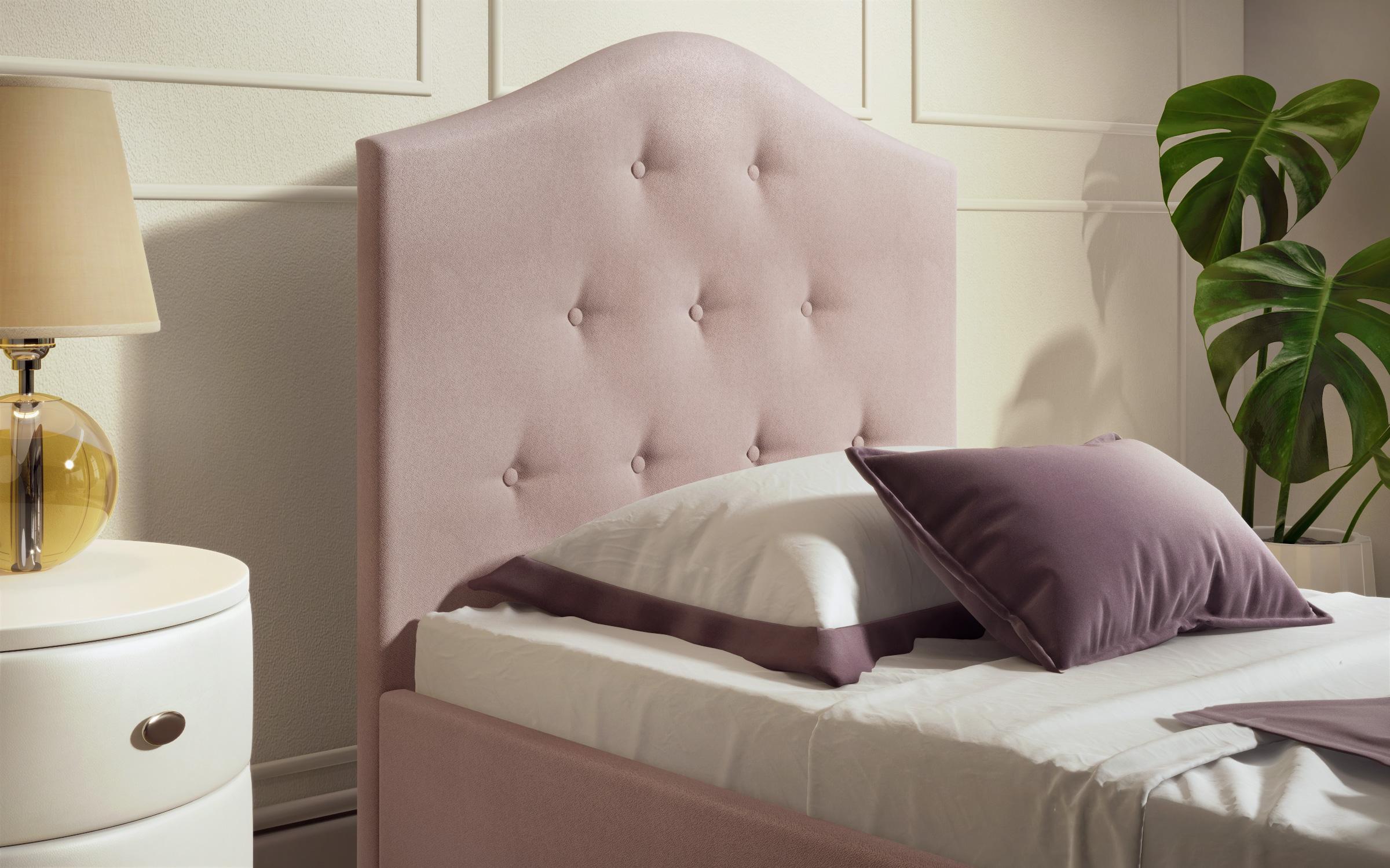 Κρεβάτι Kami  για στρώμα 90/200, ροζ  4