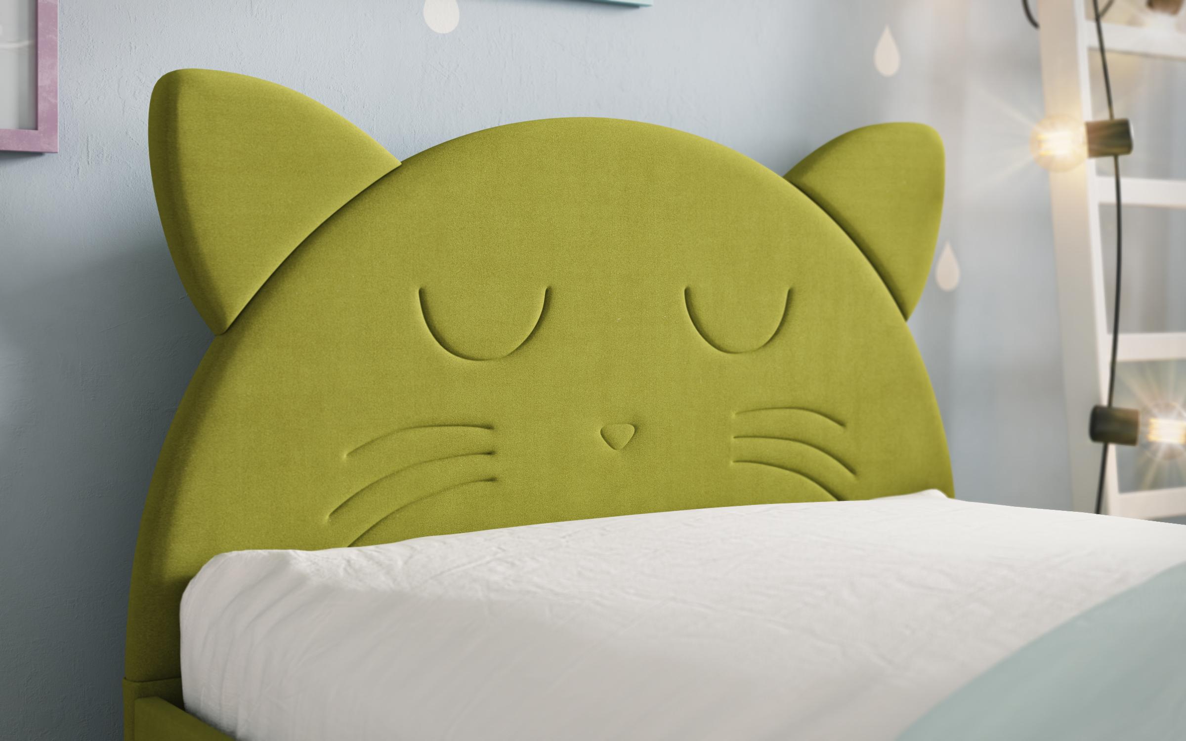 Κρεβάτι με συρτάρι Moli A για στρώμα 90/200, πράσινο  3
