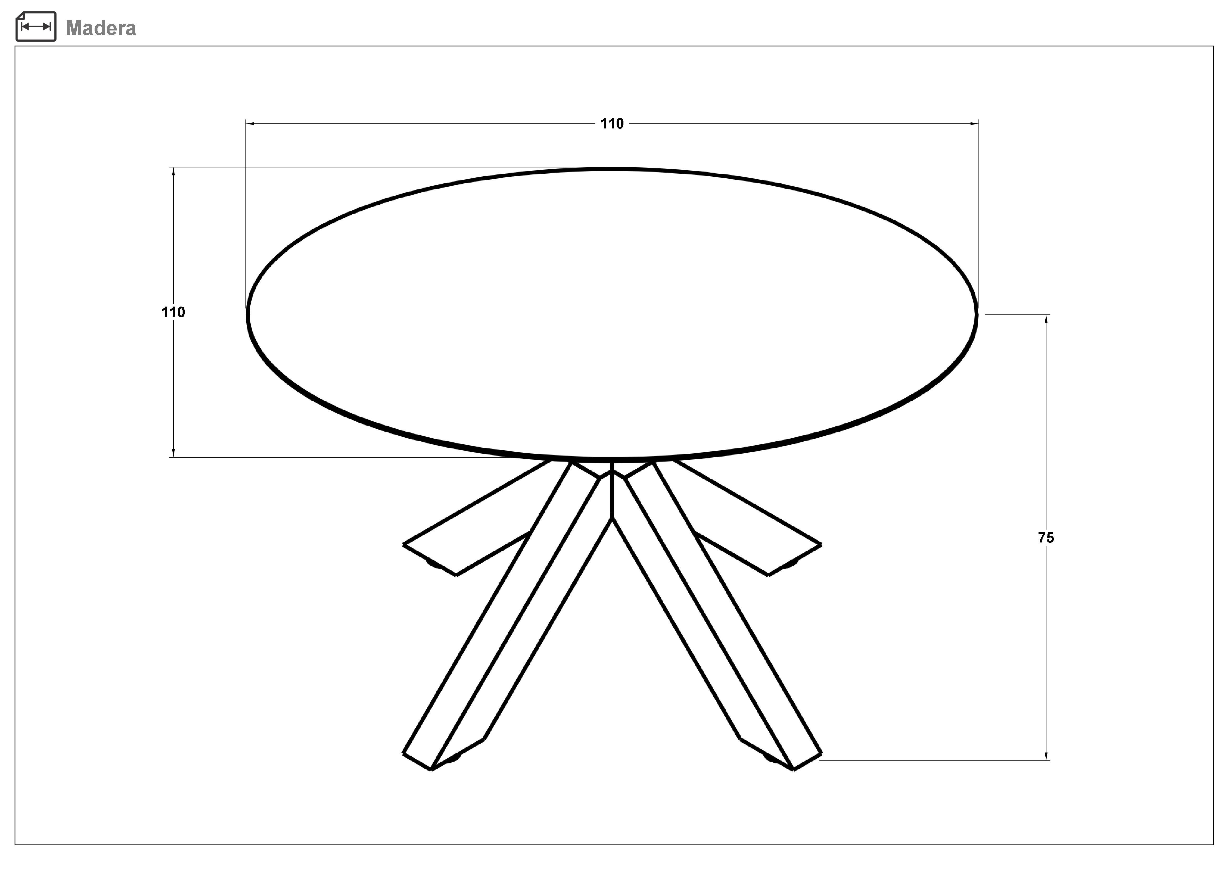 Τραπέζι Madera, λευκό + οξιά  2