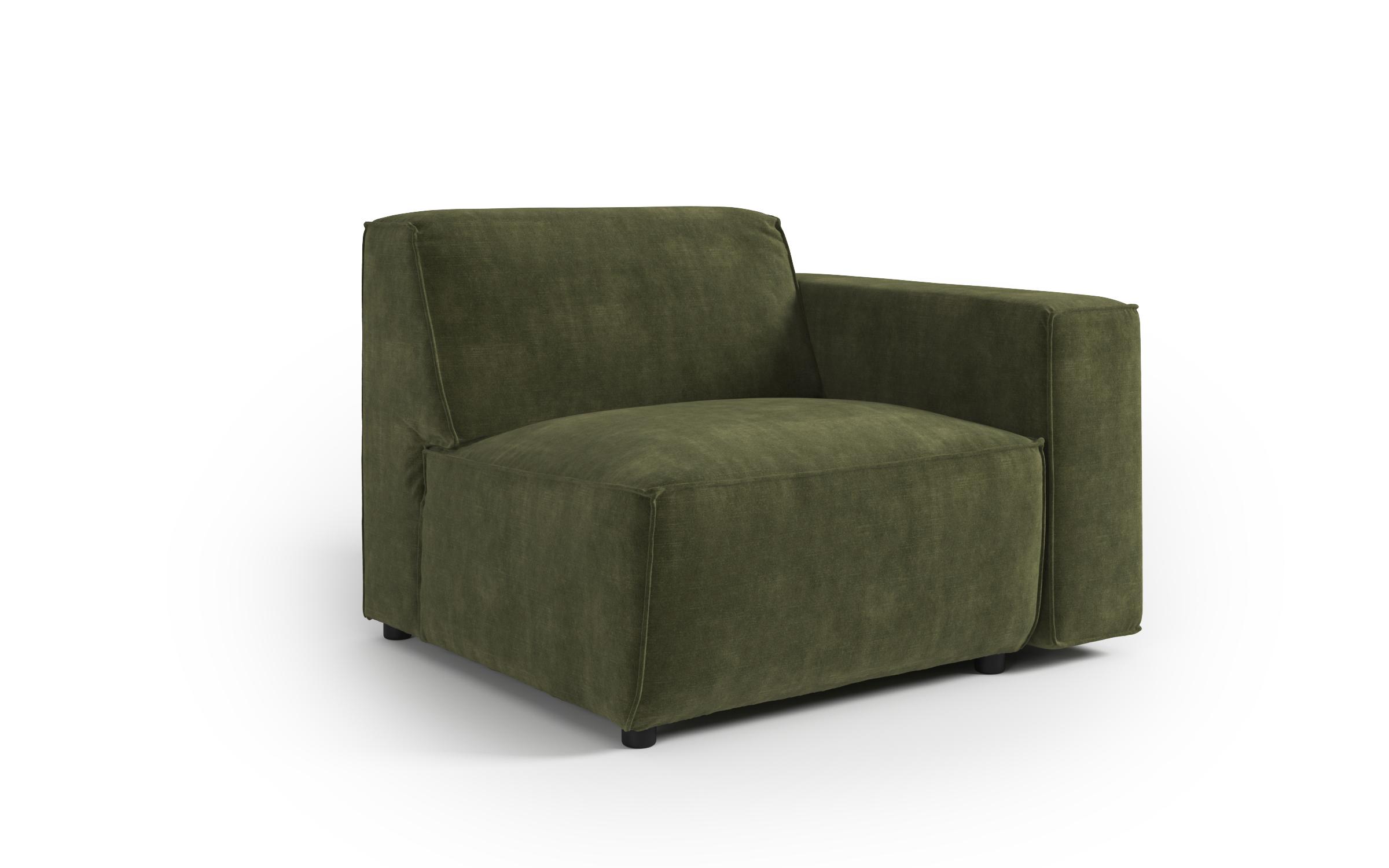 Πολυθρόνα από αρθρωτό σύστημα Verso, σκούρο πράσινο  2
