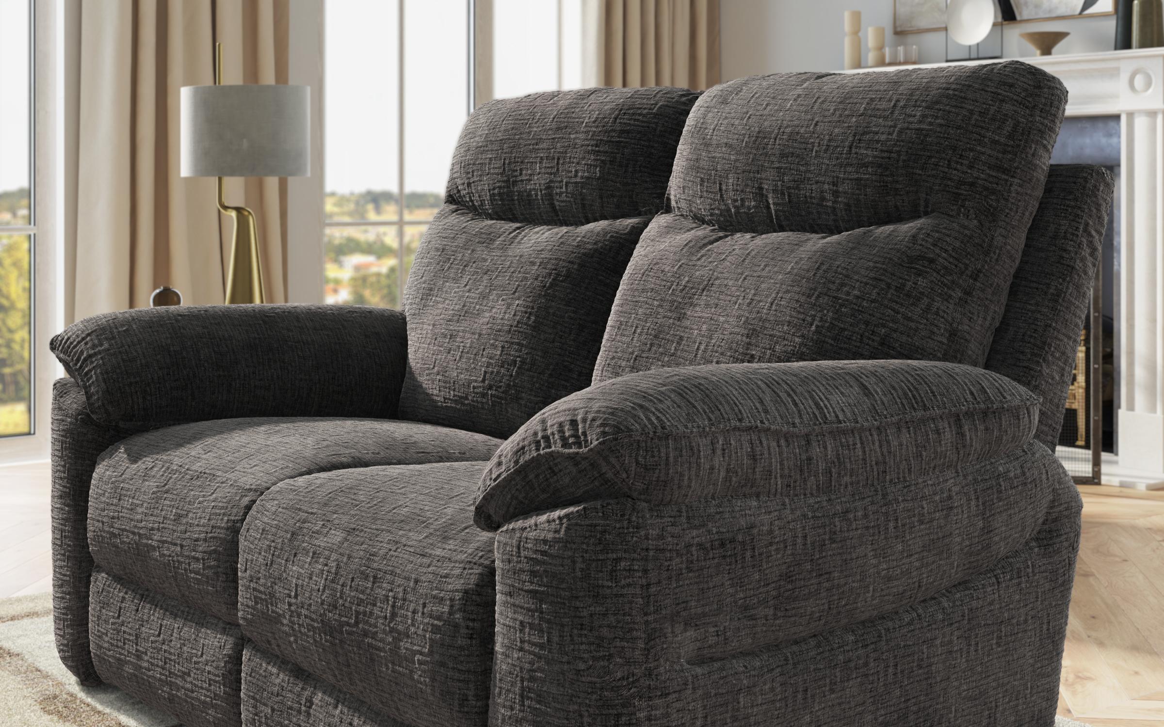 Recliner ,διθέσιος /χωρίς μηχανισμό/ Adesto, σκούρο γκρι  6