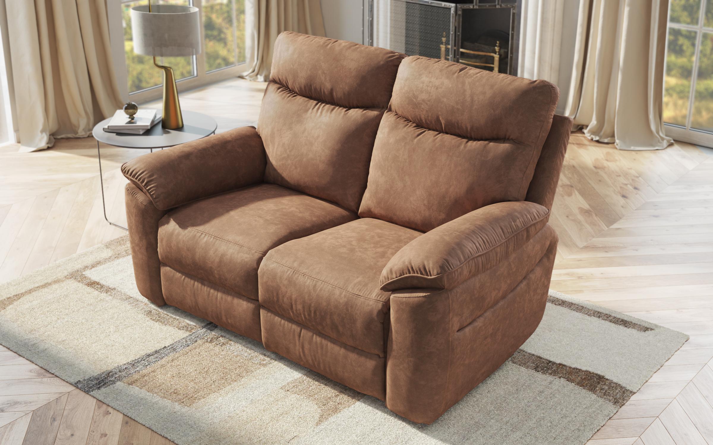 Recliner ,διθέσιος /χωρίς μηχανισμό/ Adesto, καφέ  5