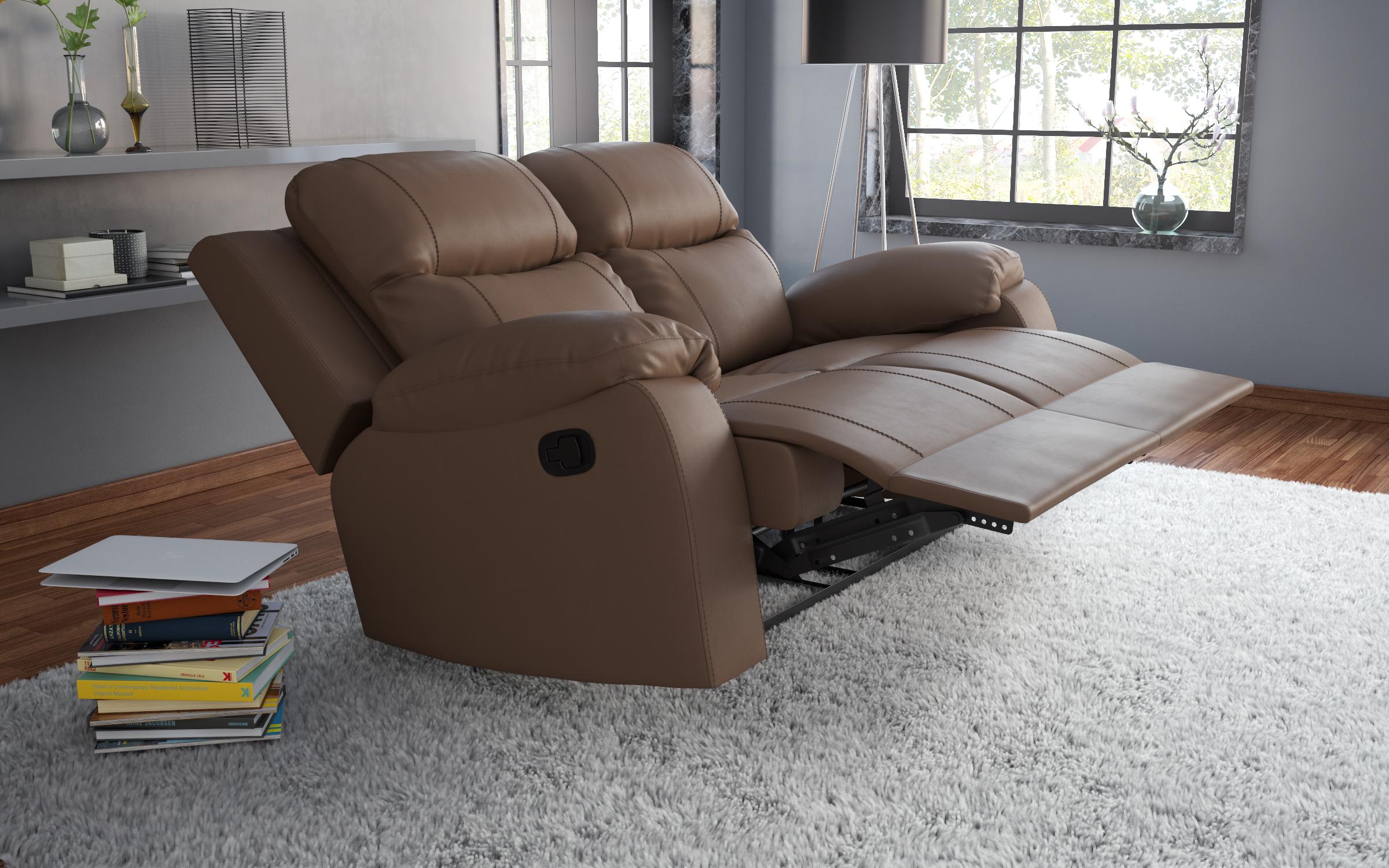 Διθεσιος καναπές με ανάκληση Dream, καφέ  3