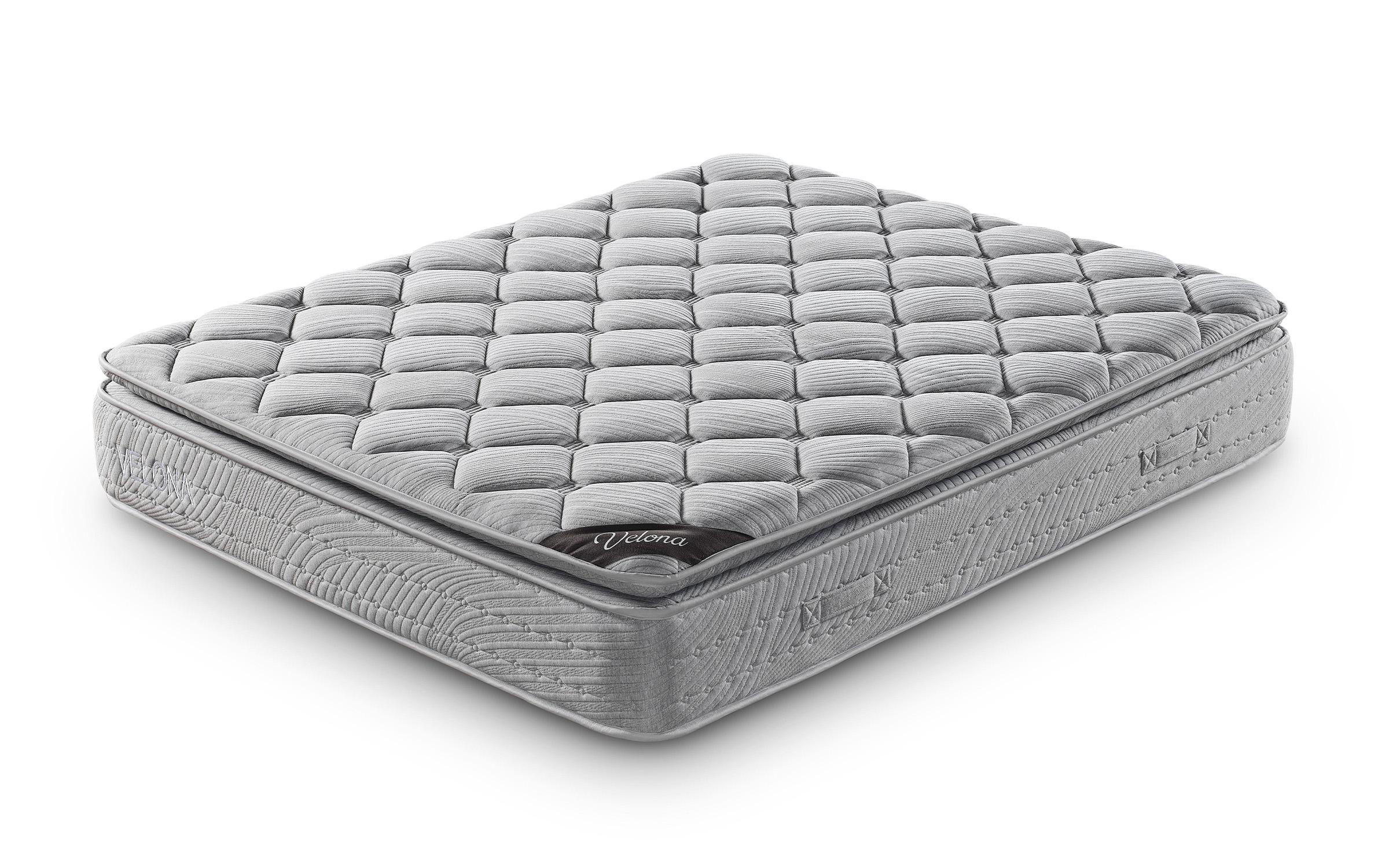 Κρεβάτι Box spring 160/200 Velona + στρώμα, γκρί  8