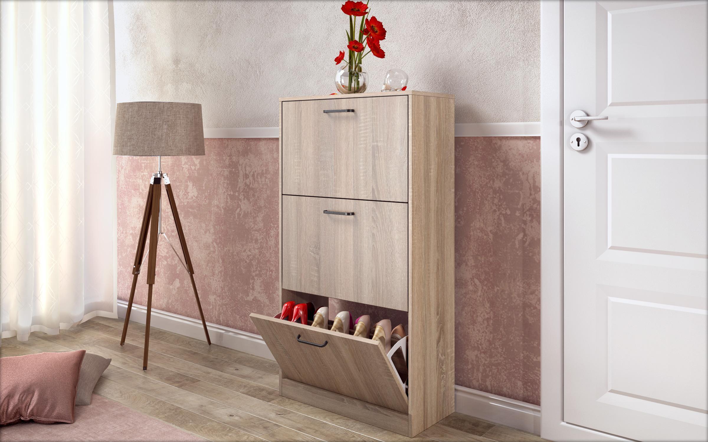 Παπουτσοθήκη Beko 3, δρυς sonoma  3
