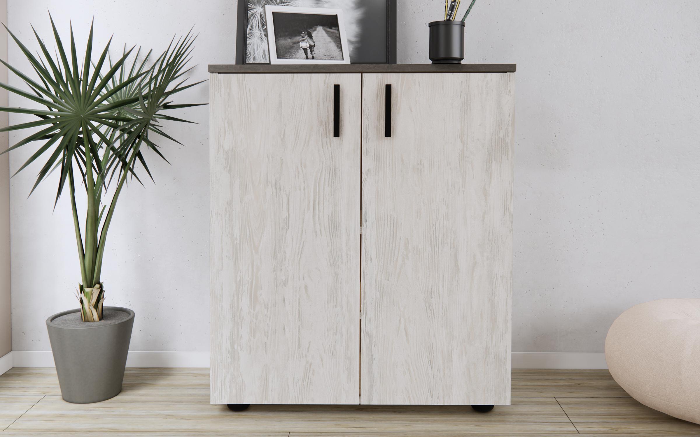 Παπουτσοθήκη Solo, ανοιχτόχρωμο artwood + beton  1