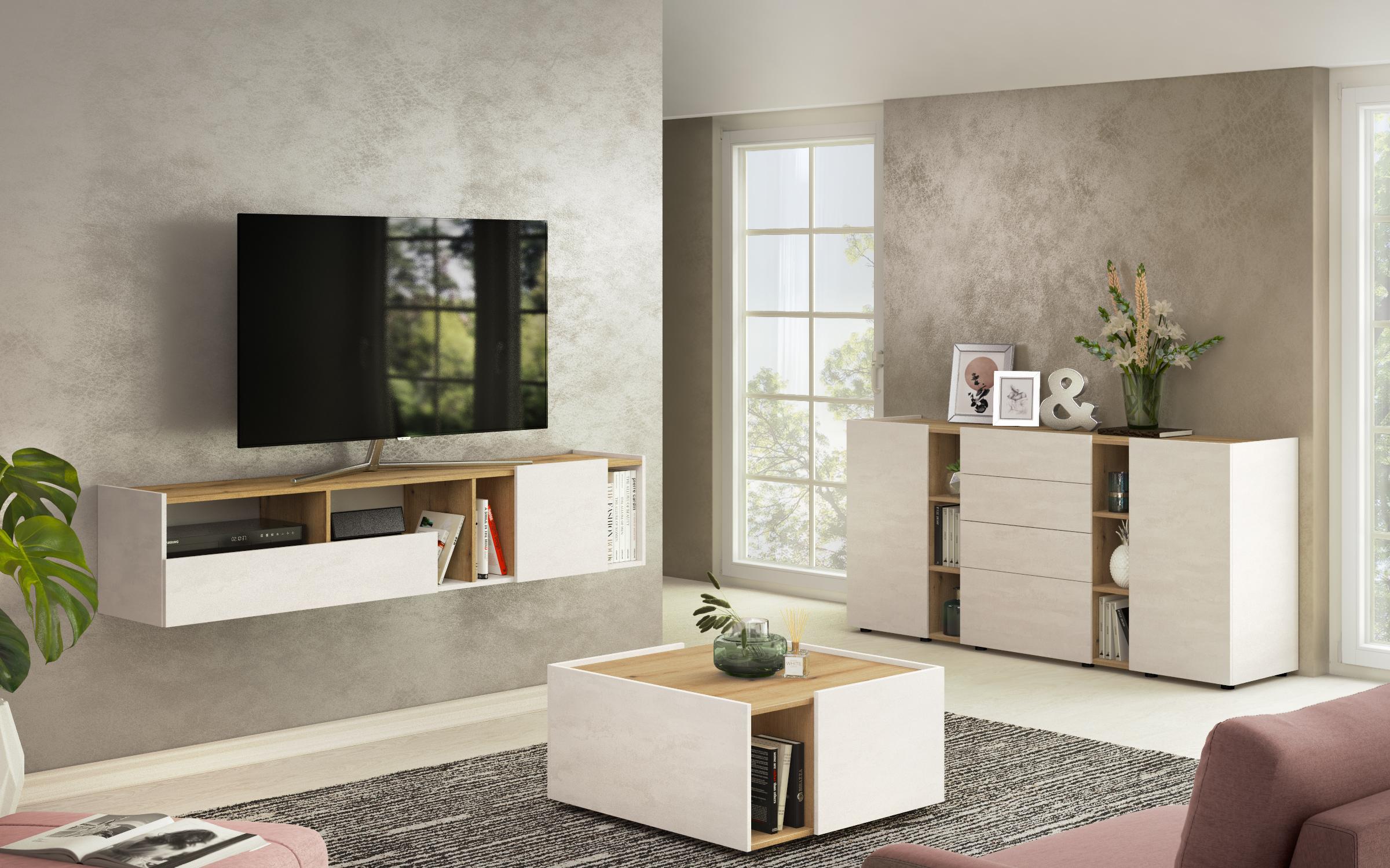 Συρταριέρα Modiliani С, silk + δρυς evok  3