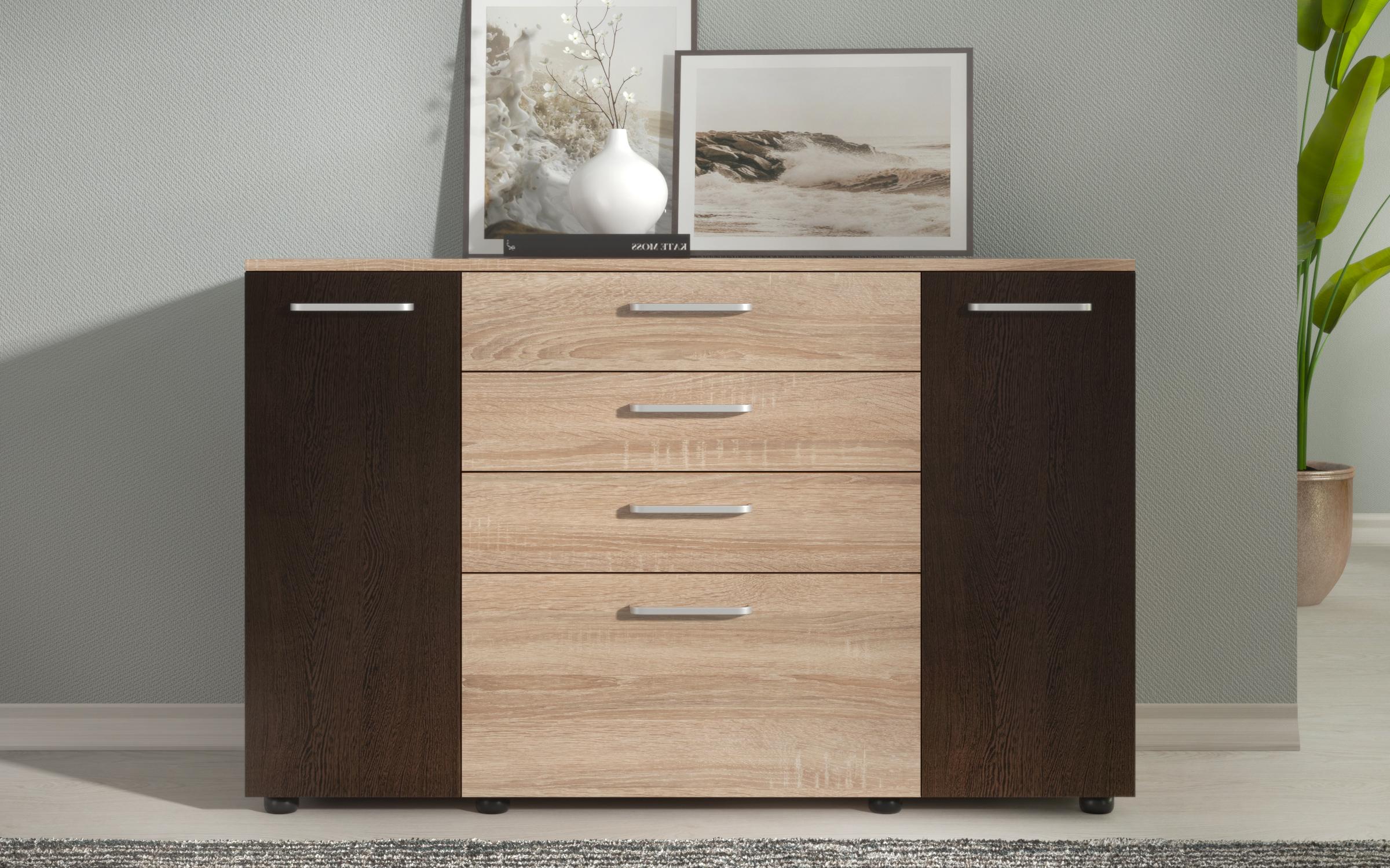 Συρταριέρα Roni, δρυς sonoma + wenge  3