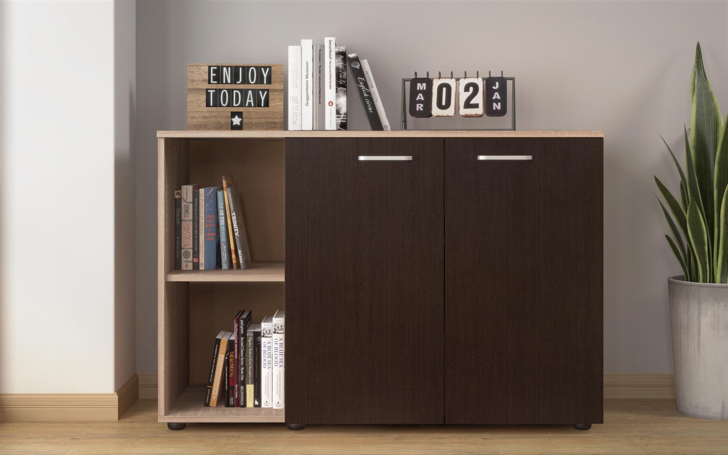 Ντουλάπι Veron L, δρυς sonoma + wenge  3