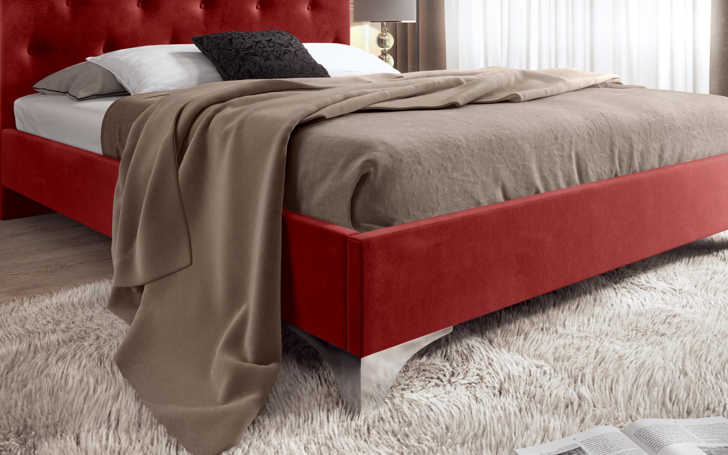 Κρεβάτι Ladiva για στρώμα 160/200, κόκκινο  5