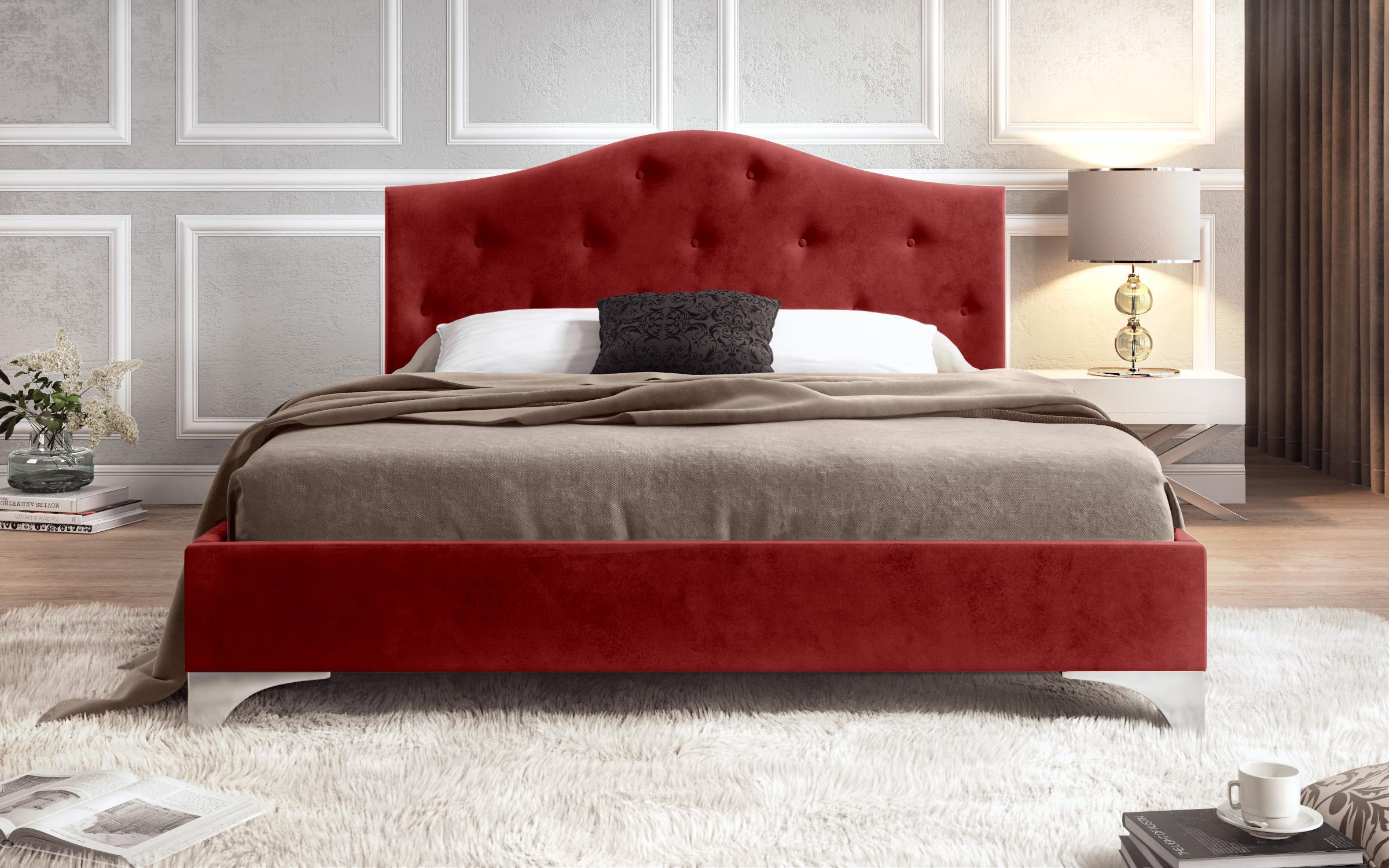 Κρεβάτι Ladiva για στρώμα 160/200, κόκκινο  3