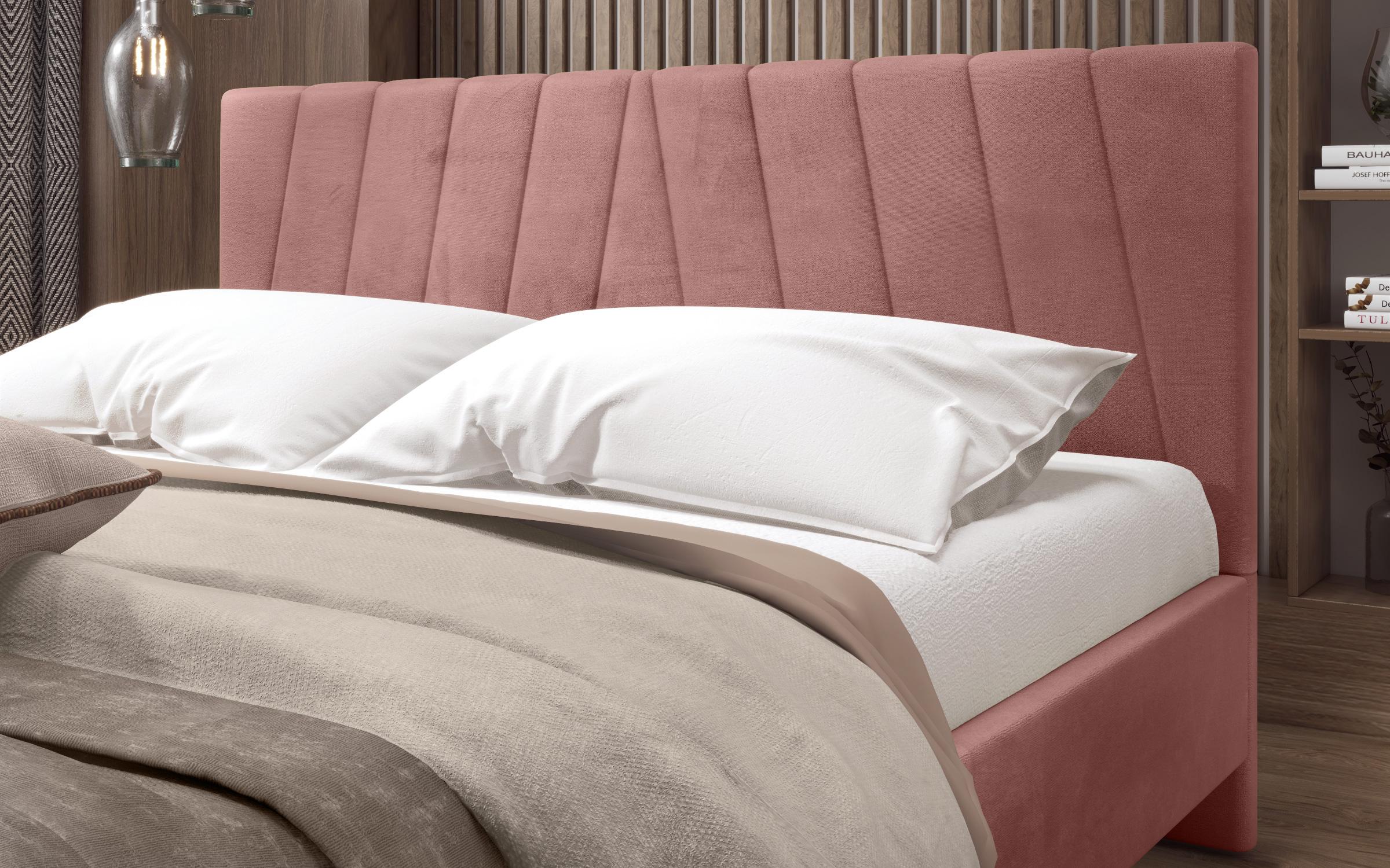 Κρεβάτι Martela για στρώμα 140/200, ροζ  3