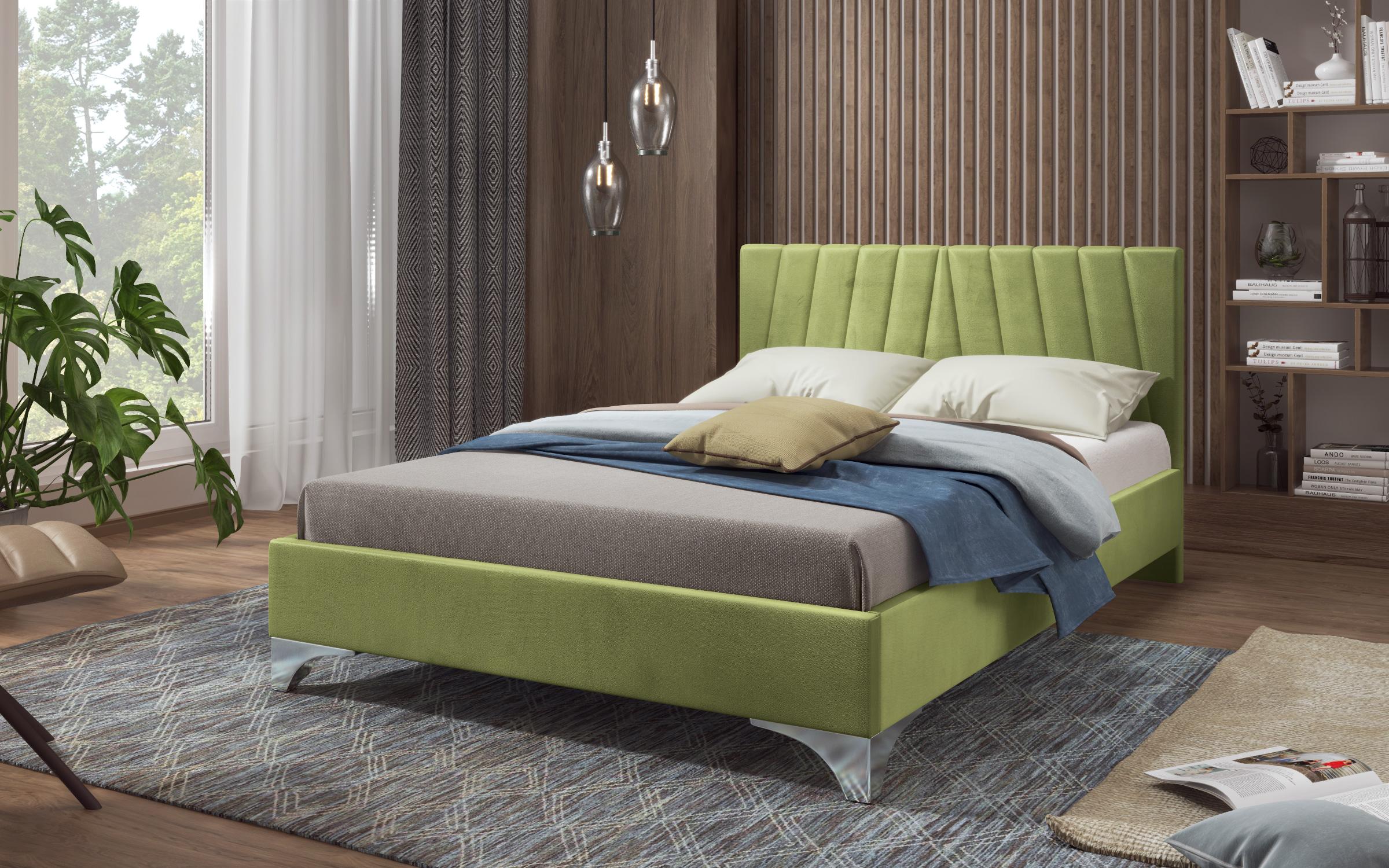 Κρεβάτι Martela  για στρώμα 140/200, πράσινο  1