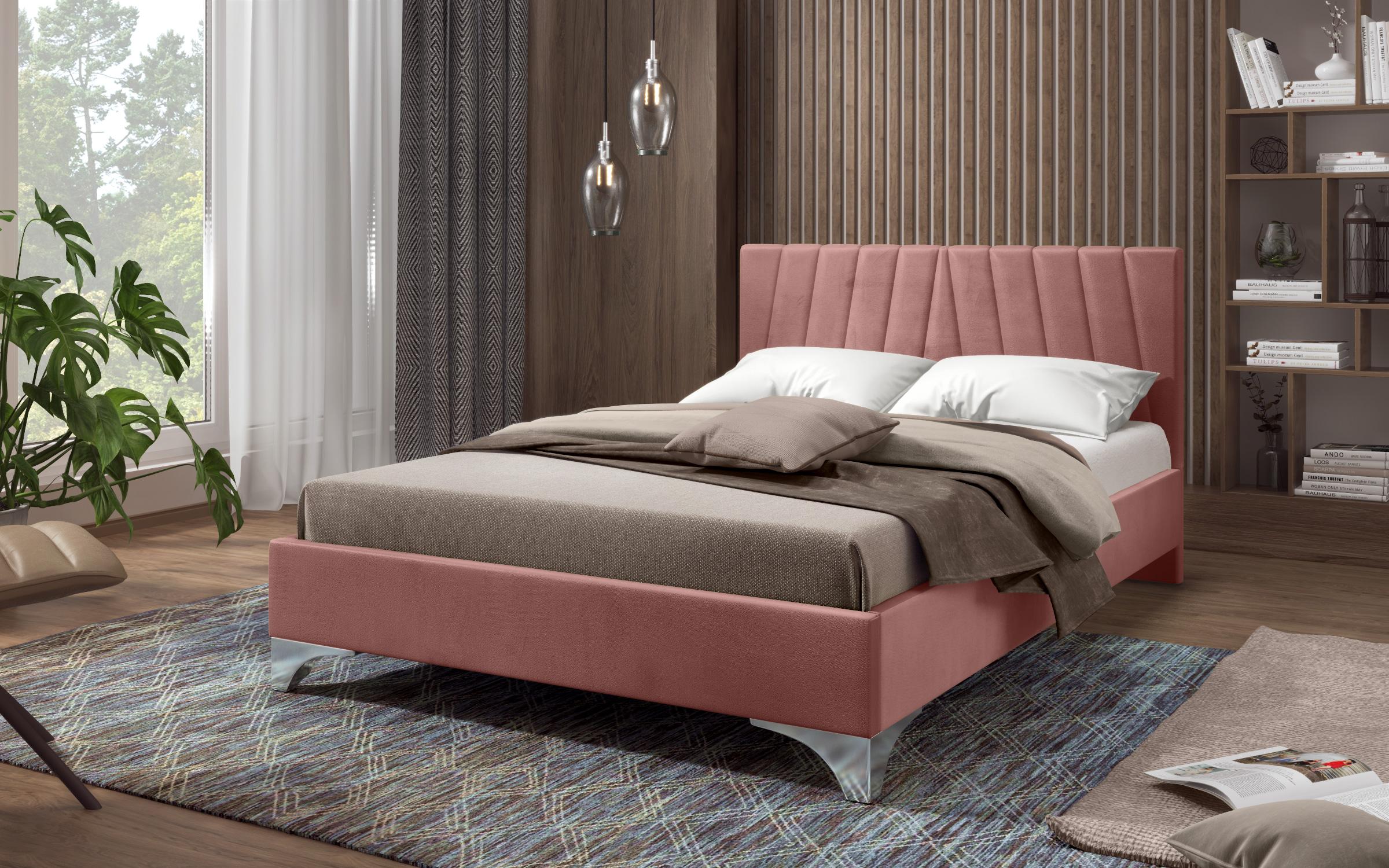 Κρεβάτι Martela για στρώμα 140/200, ροζ  1