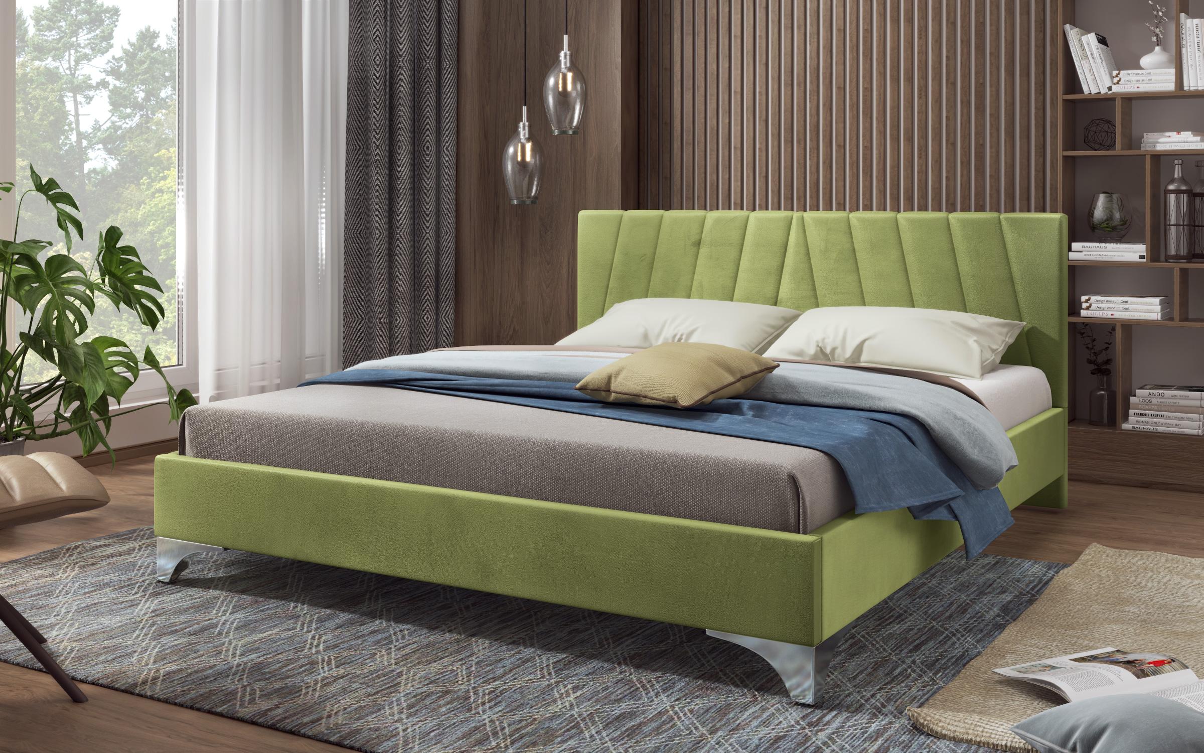 Κρεβάτι Martela  για στρώμα 180/200, πράσινο  1