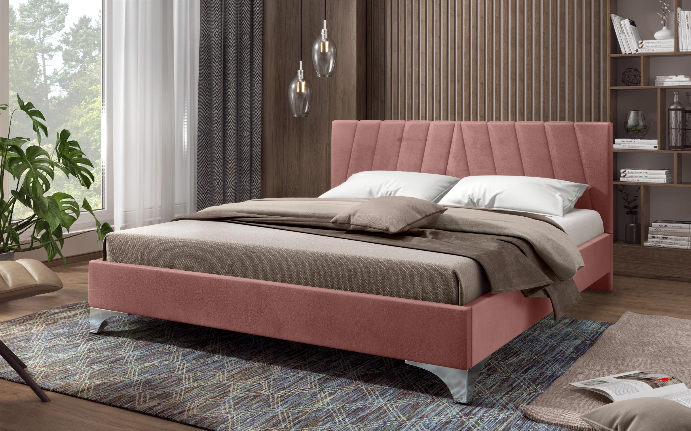 Κρεβάτι για στρώμα 160/200 Martela, ροζ  1