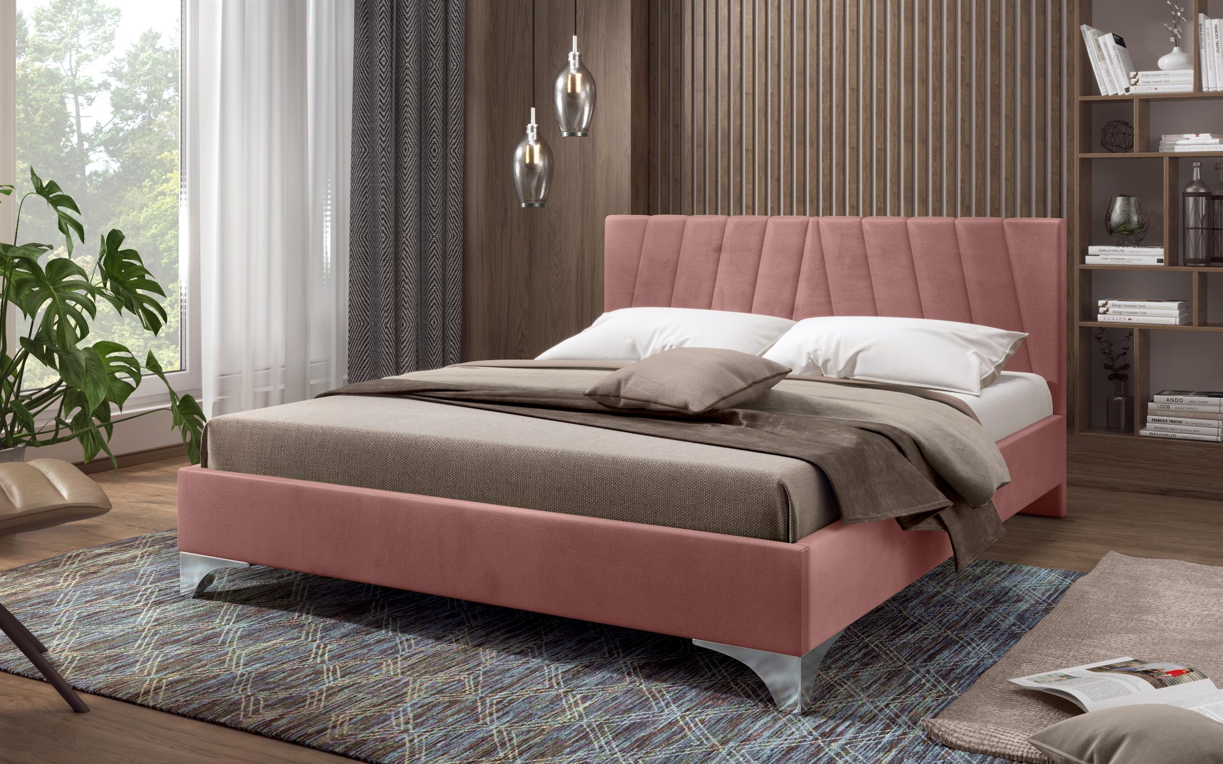 Κρεβάτι για στρώμα 160/200 Martela, ροζ  2