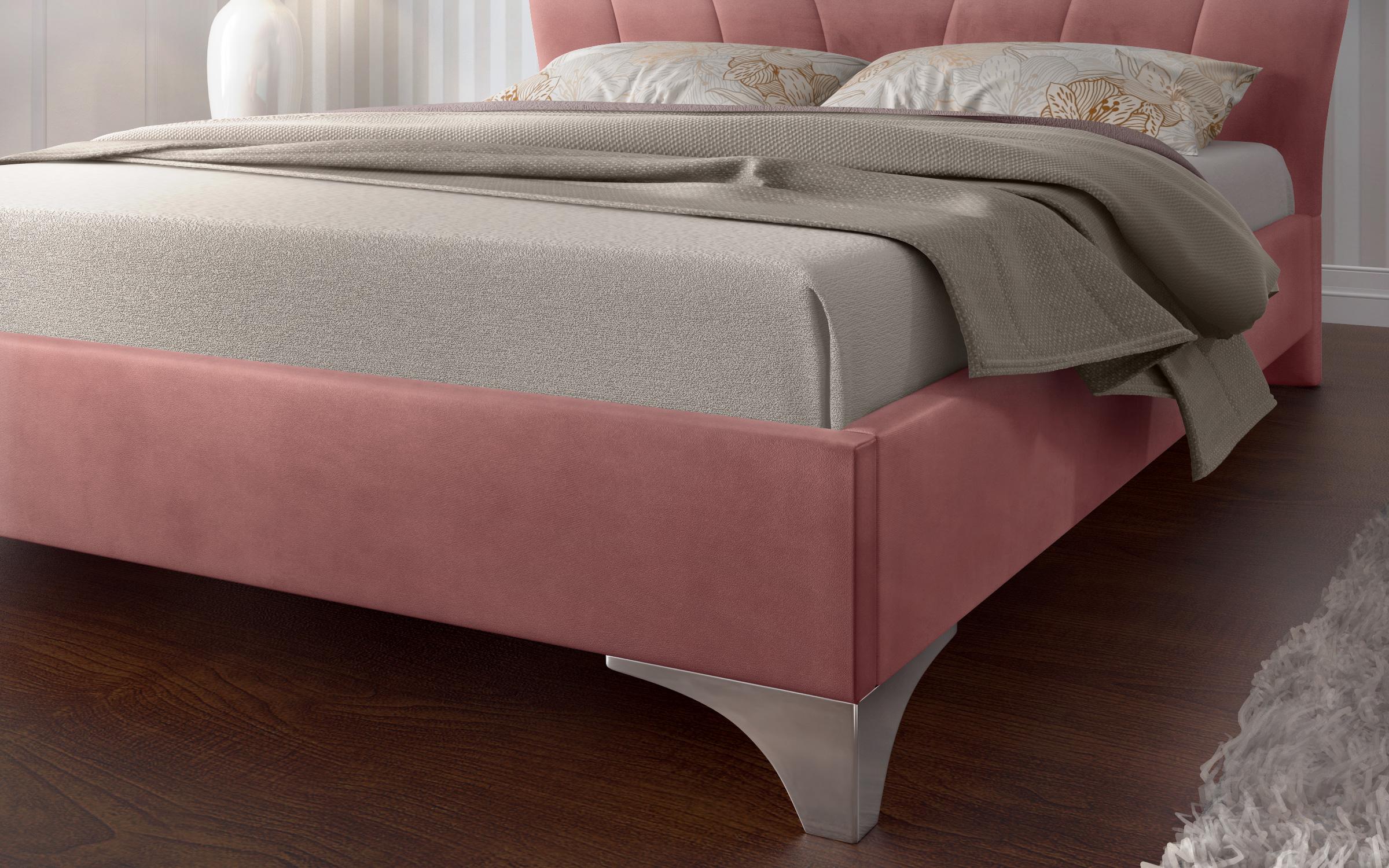 Κρεβάτι Palmina για στρώμα 160/200, ροζ  5