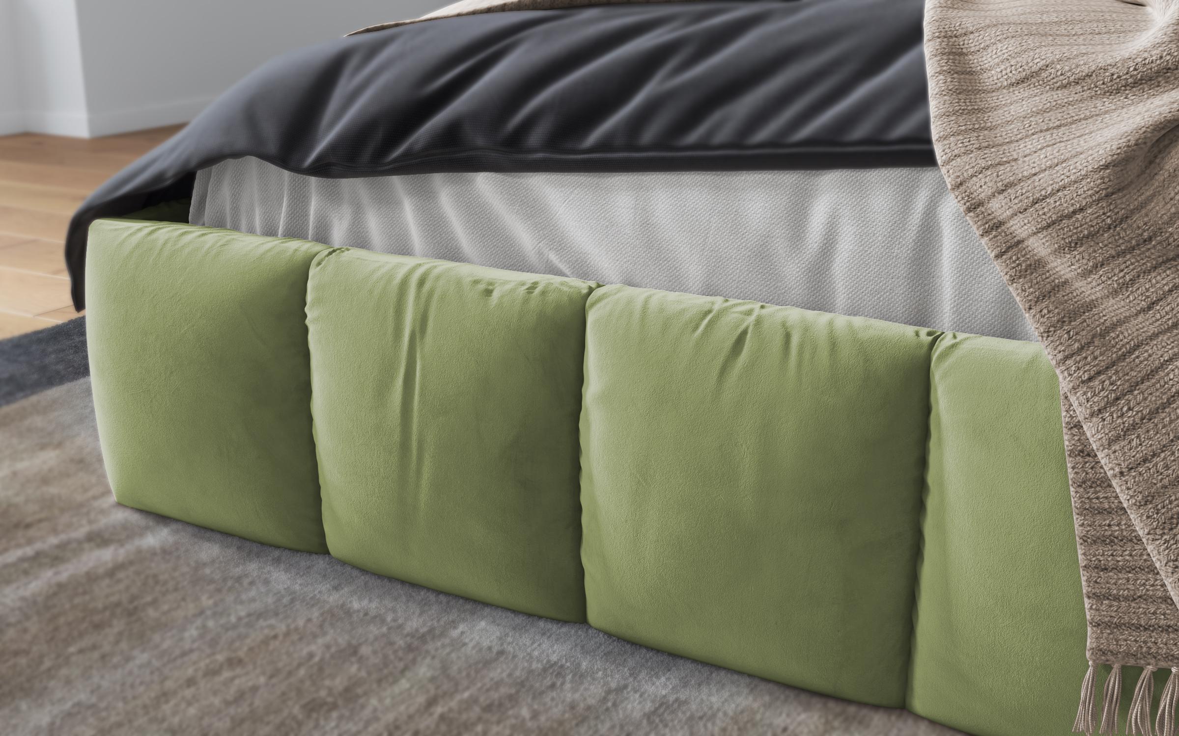 Πολυτελές κρεβάτι Fiorella, πράσινο  5