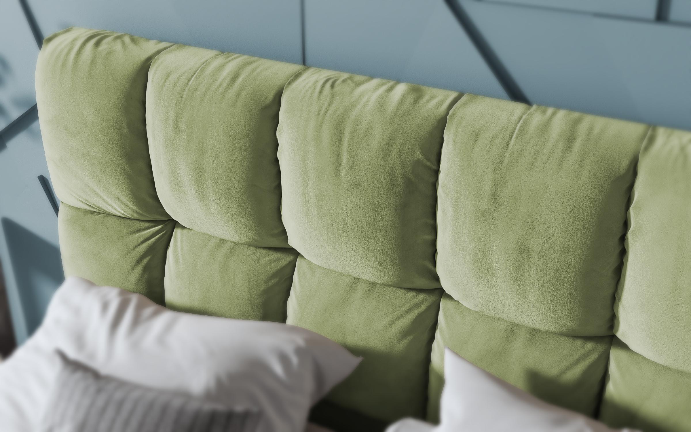 Πολυτελές κρεβάτι Fiorella, πράσινο  6