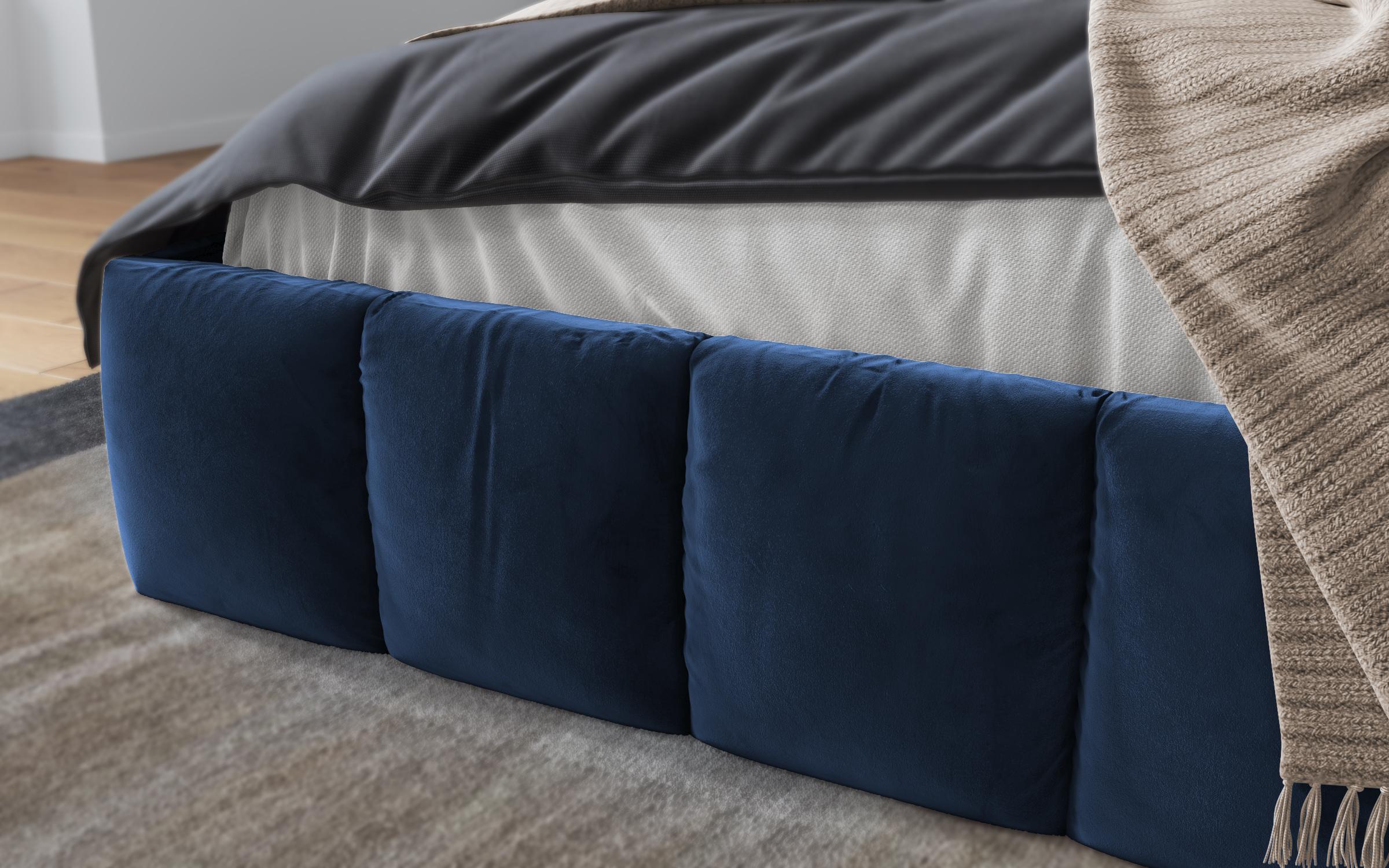 Πολυτελές κρεβάτι Fiorella, μπλε  5