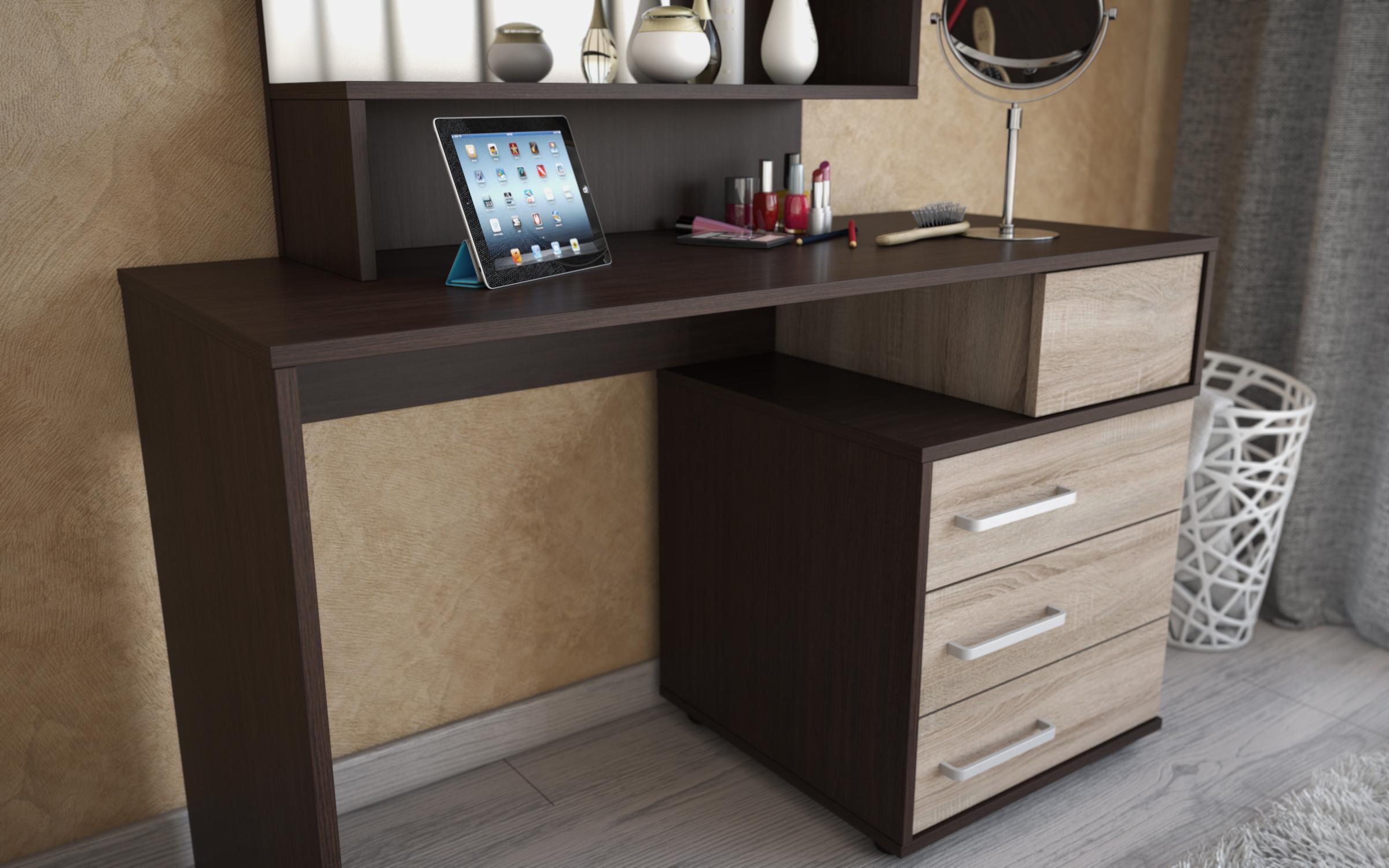 Κονσόλα Sindi, wenge + δρυς sonoma  3