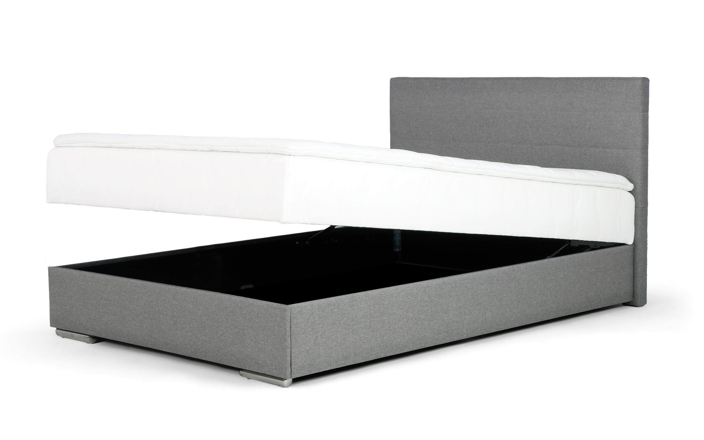 Κρεβάτι Boxspring + ανώστρωμα  140/200 Vindi, γκρί  2