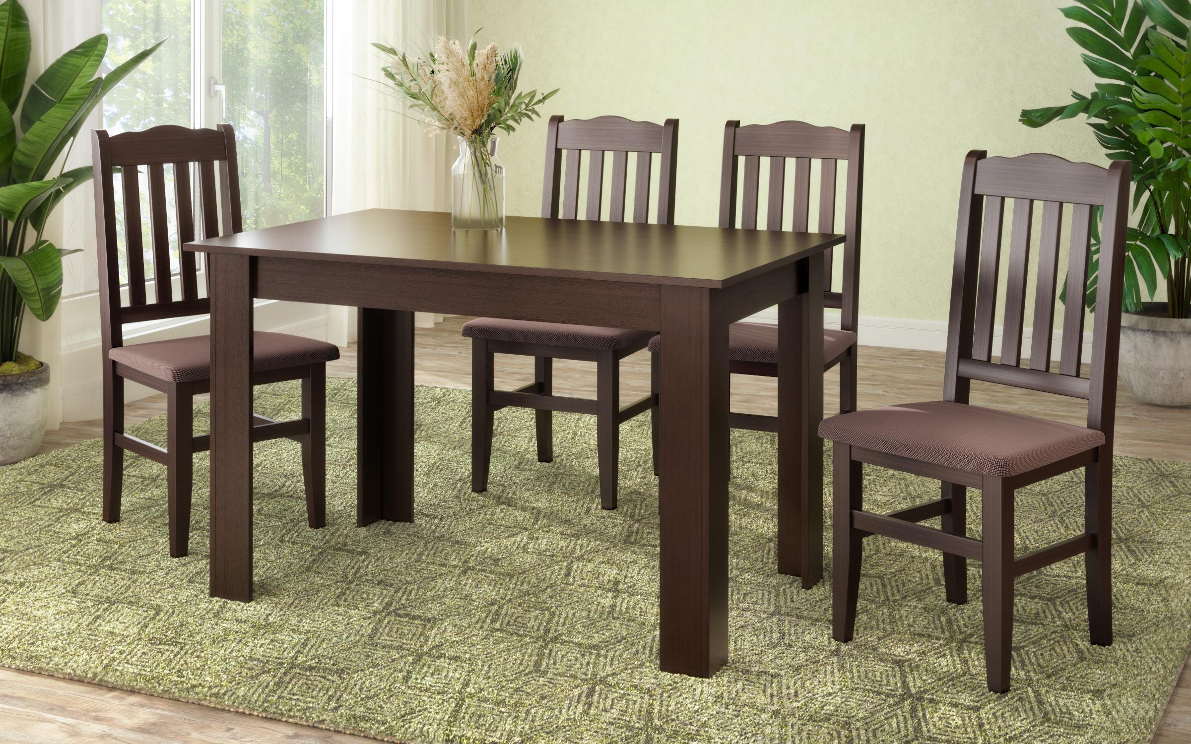 Σετ κουζίνα με τραπέζι Lora, wenge + δρυς sonoma + καφέ  7
