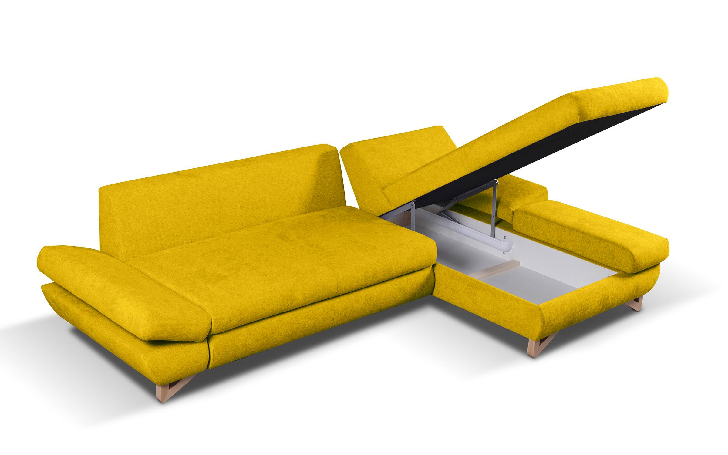 Γωνιακός καναπές Avesta, κίτρινο  4