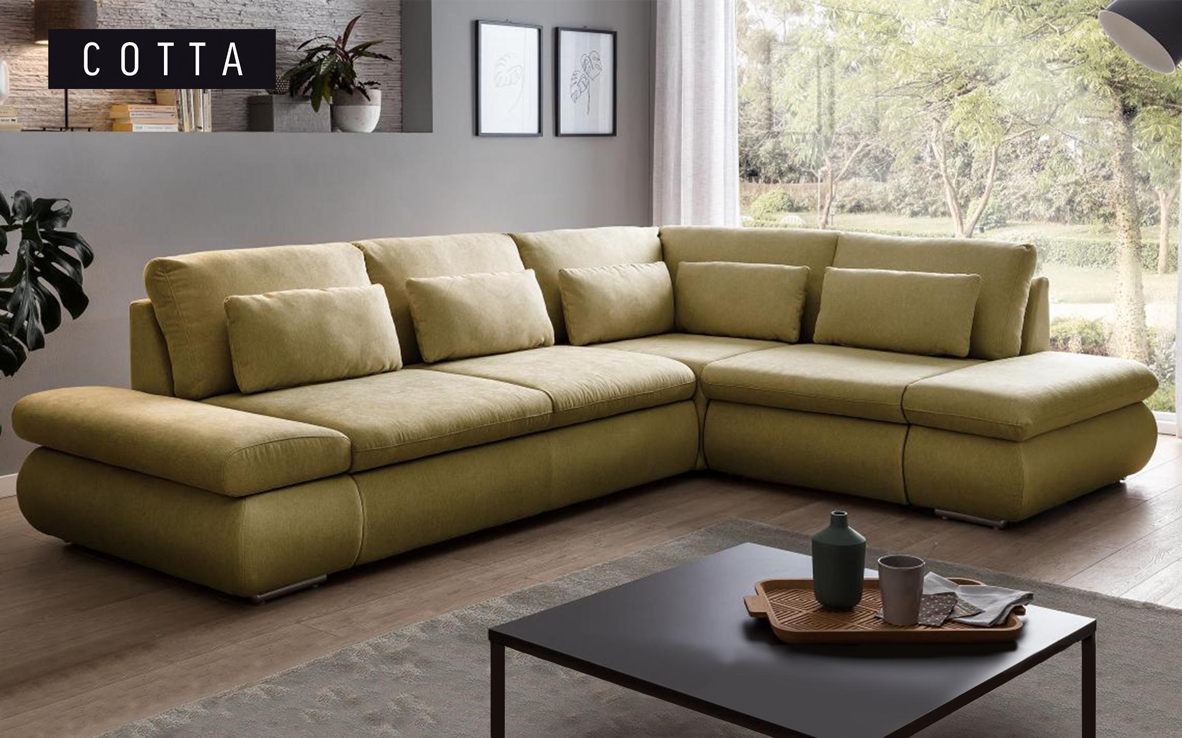 Γωνιακός καναπές – κρεβάτι Delmar, πράσινο  1