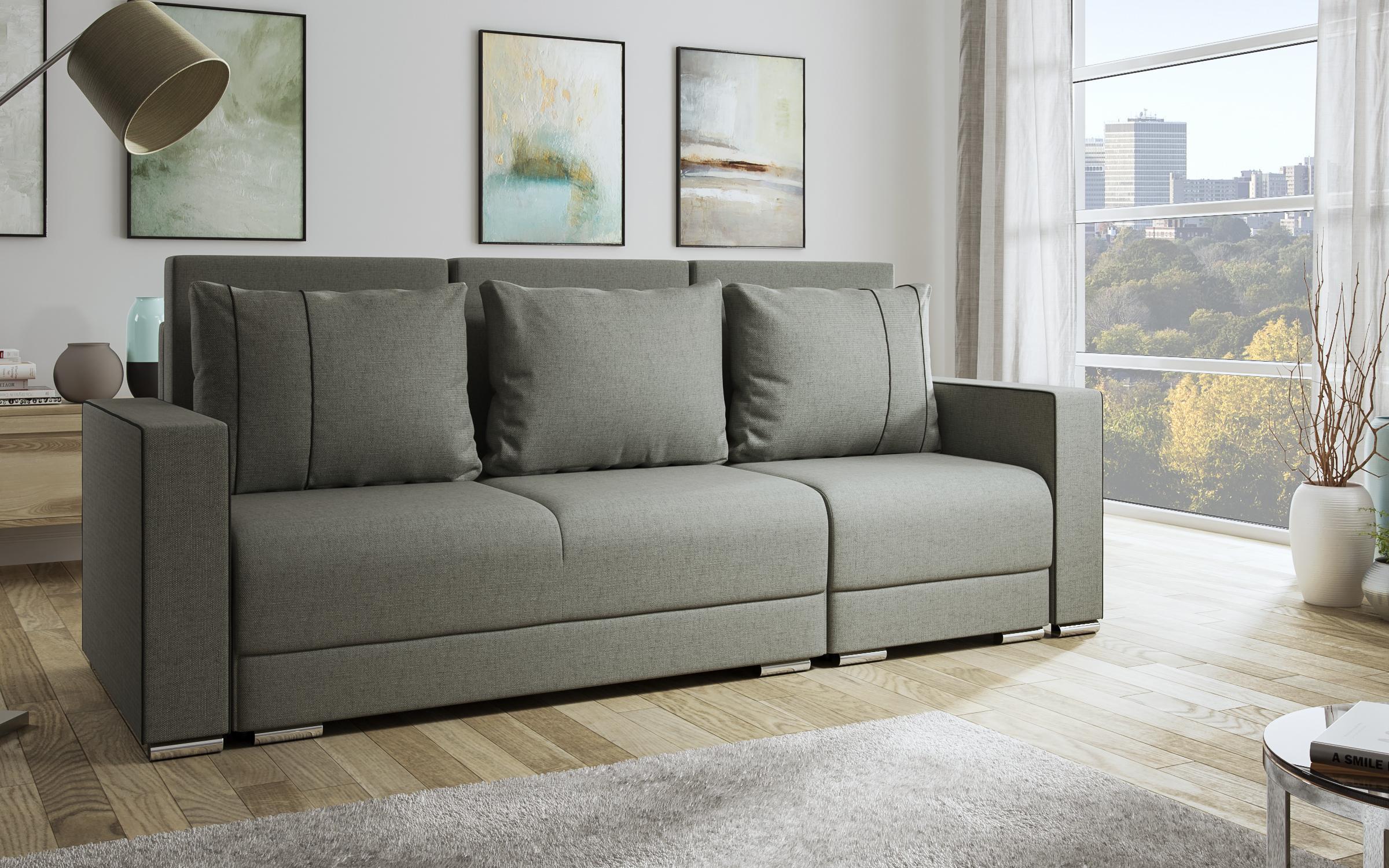 Kαναπές – κρεβάτι Maloni, γκρί  2