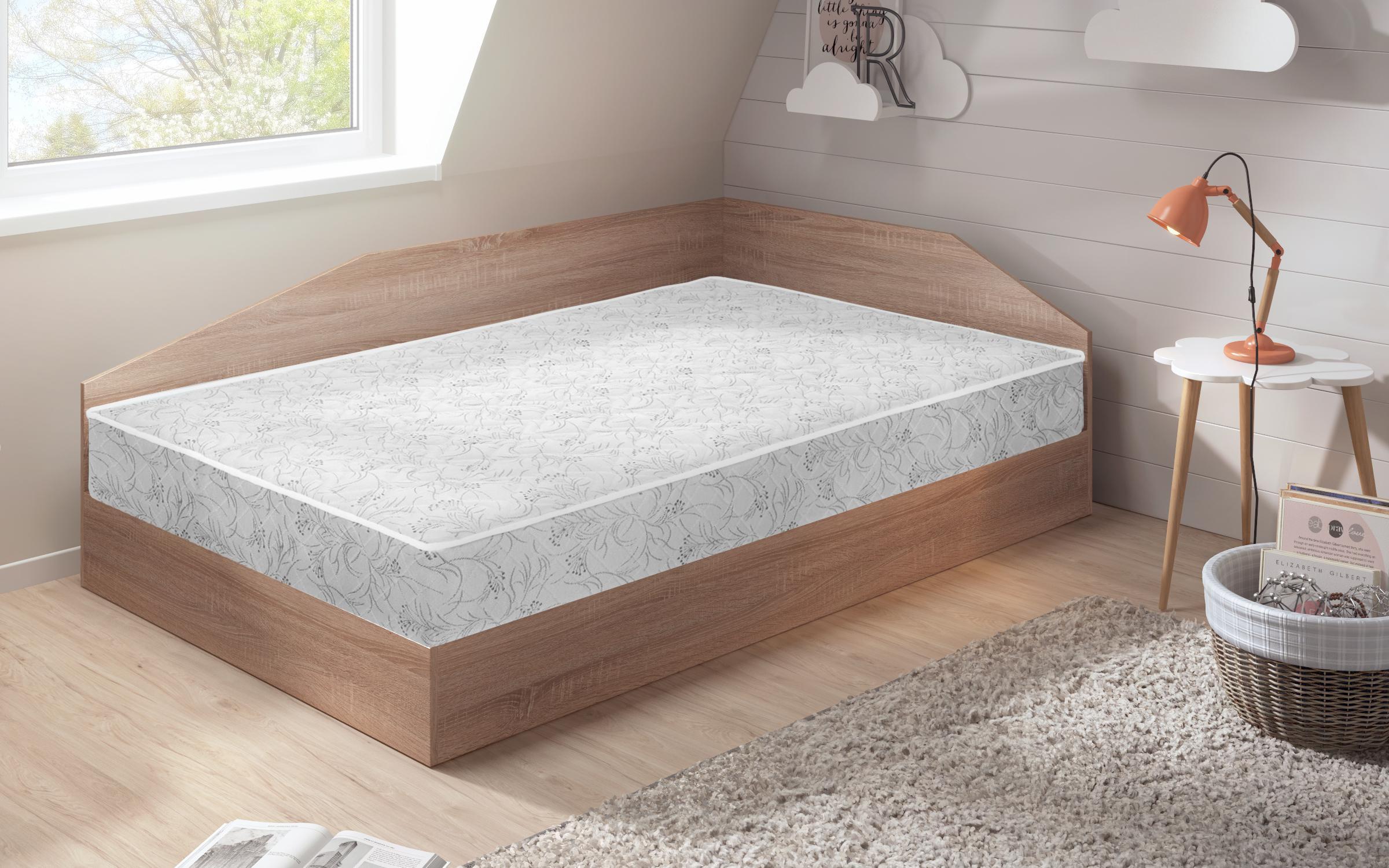 Κρεβάτι Ralitsa με μηχανισμό για στρώμα 120/190 (χωρίς στρώμα), δρυς Sonoma  3