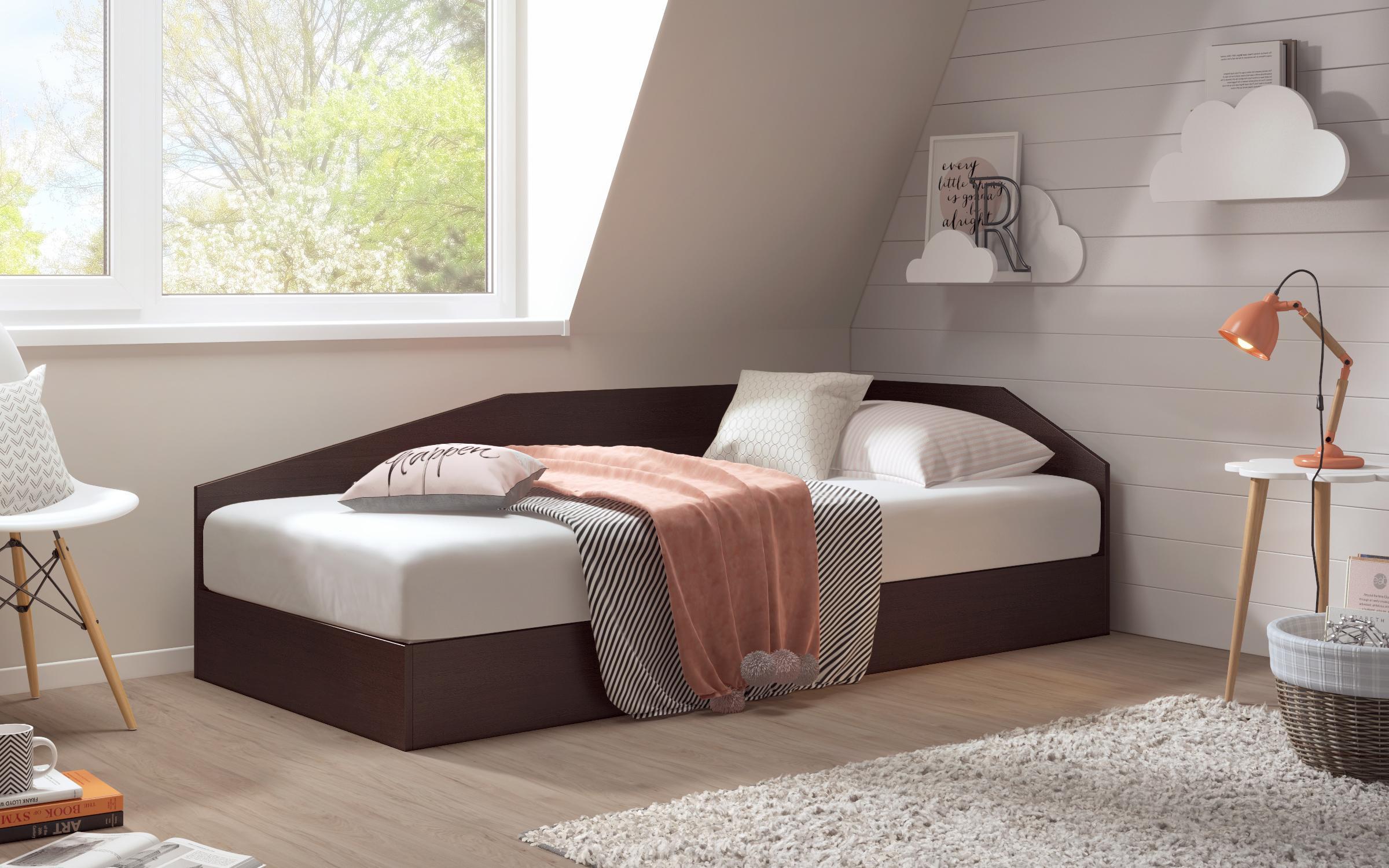 Κρεβάτι  Ralitsa με μηχανισμό + στρώμα Neo Dream 90/200, wenge  1
