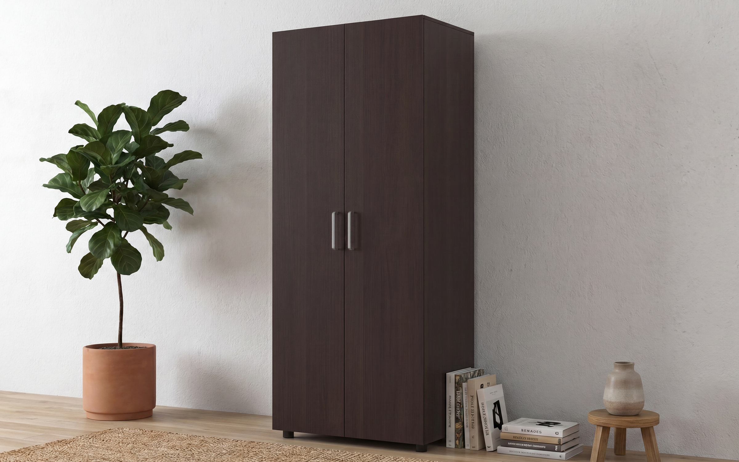 Ντουλάπα με ράφια Masimo Comfort 2, wenge  1