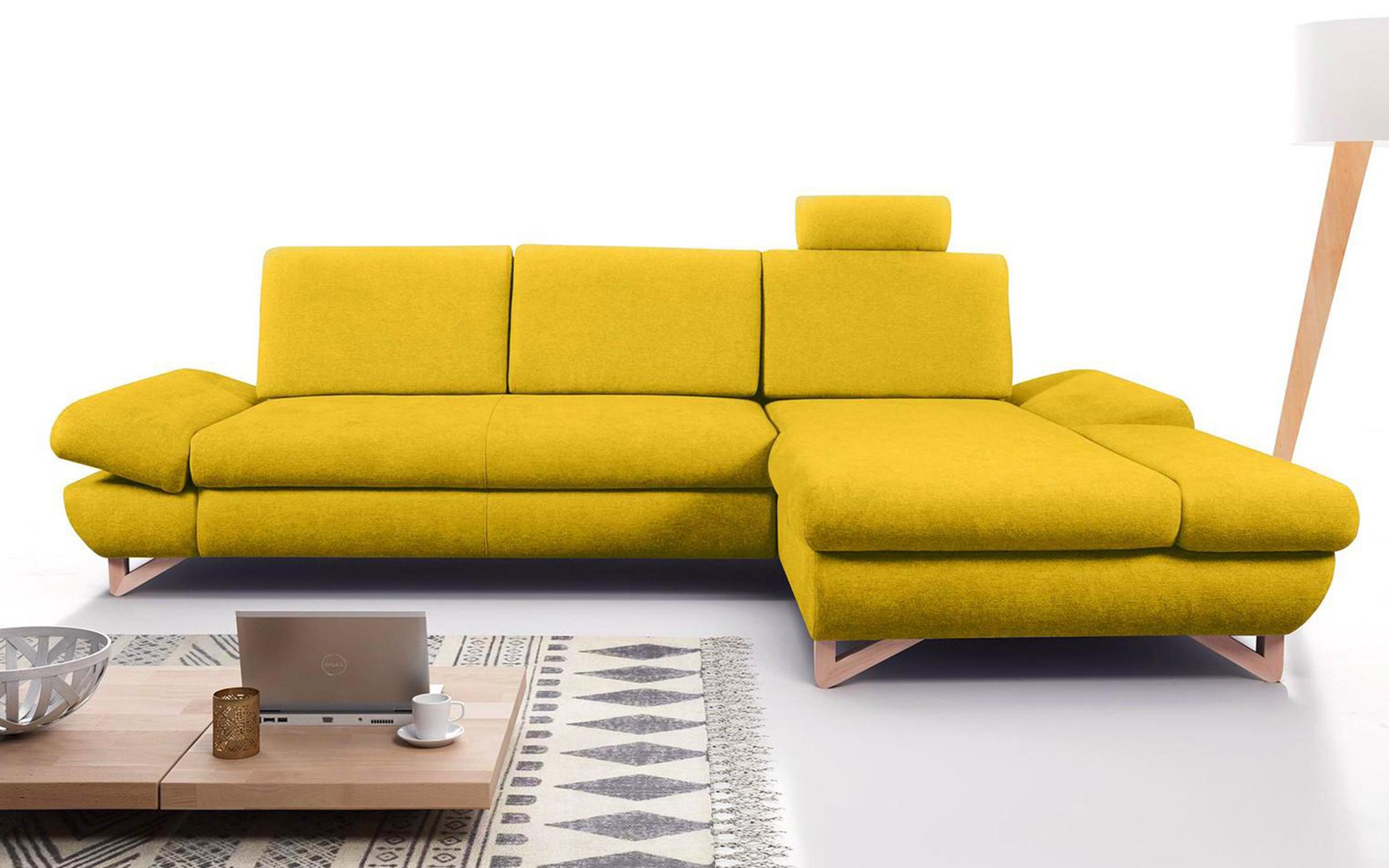 Γωνιακός καναπές Avesta, κίτρινο  1