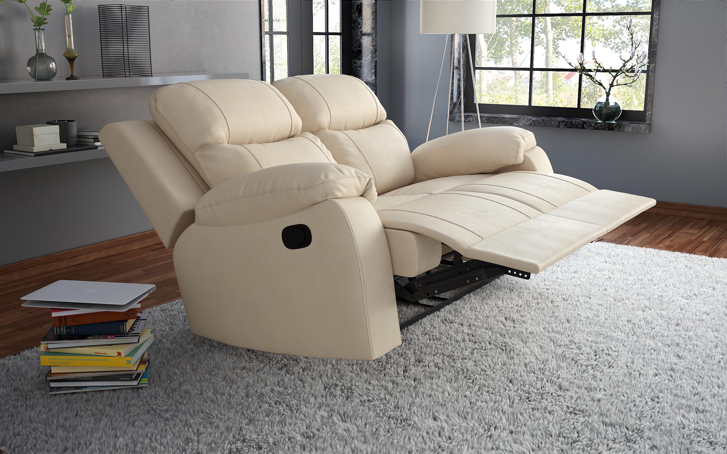 Διθεσιος καναπές με ανάκληση Dream, μπεζ  3