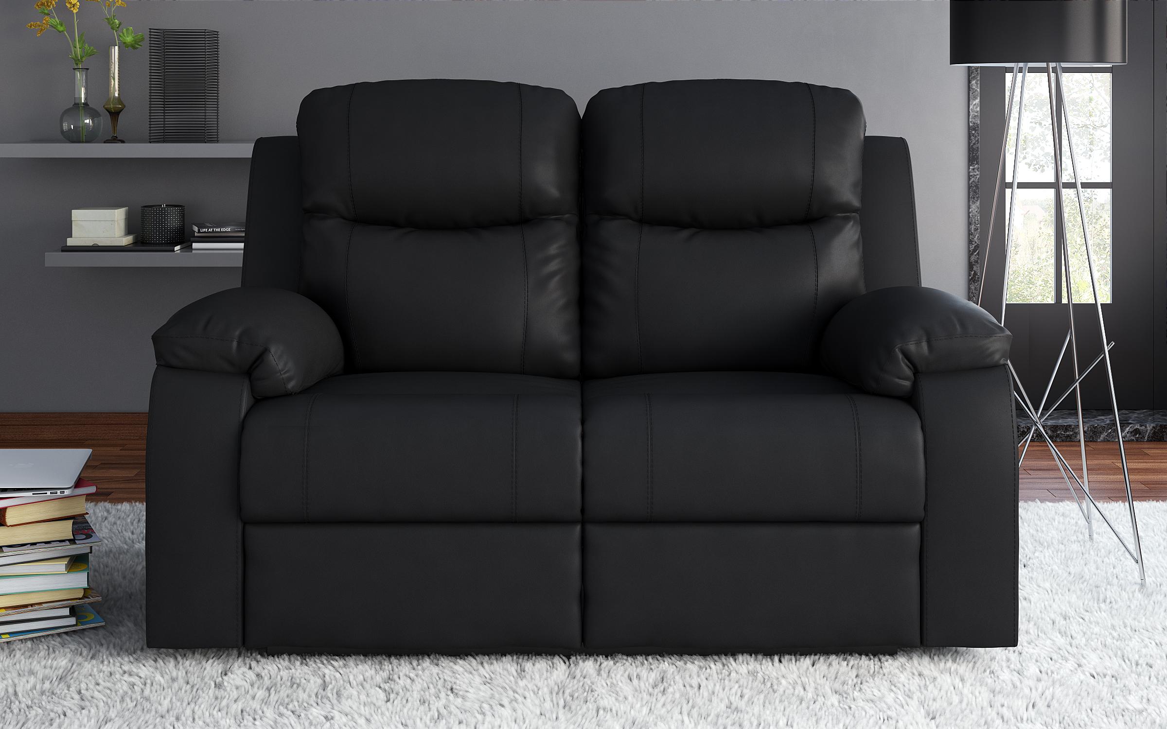 Διθεσιος καναπές με ανάκληση Dream, μαύρο  1
