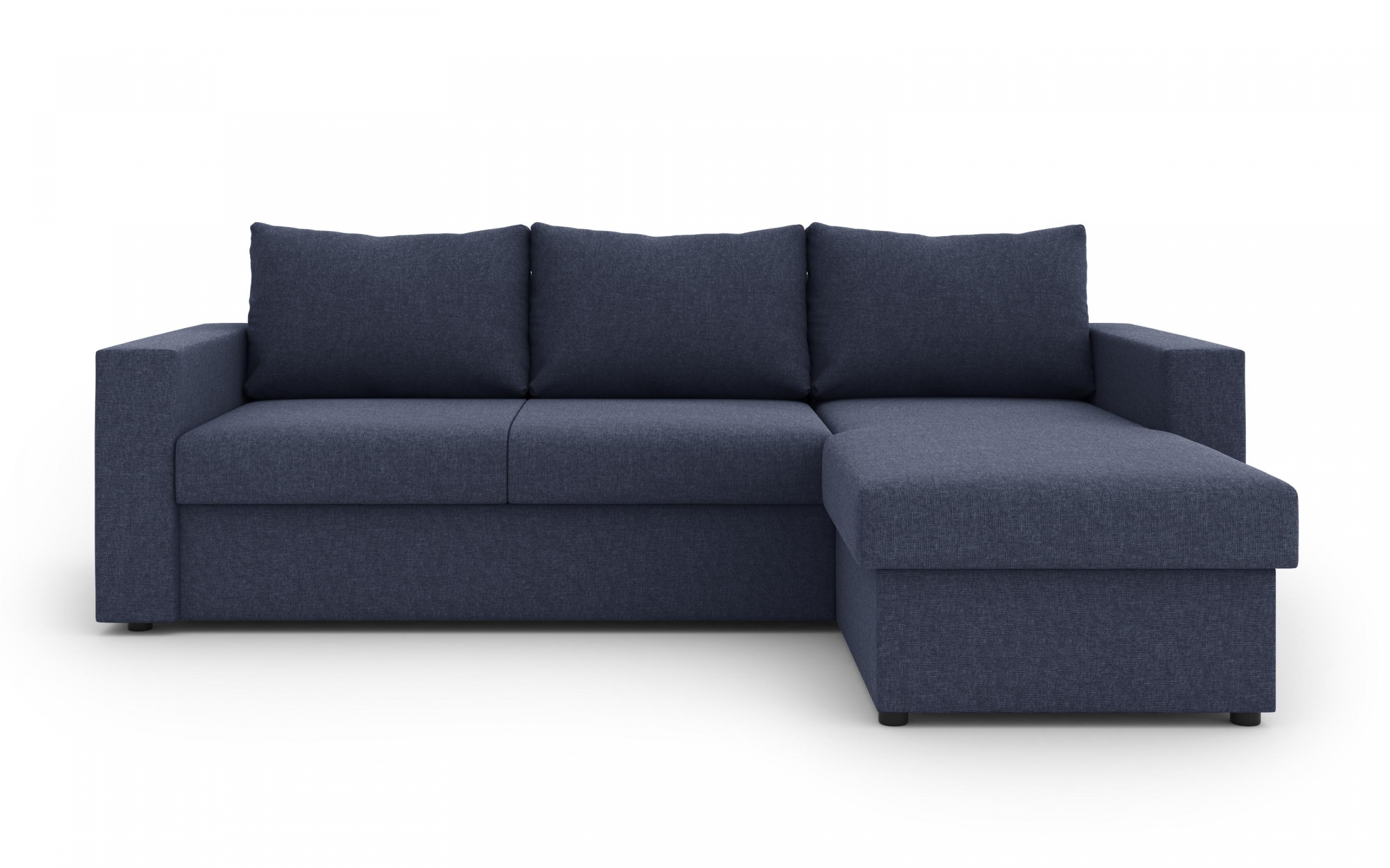 Γωνιακός καναπές - κρεβάτι Justin, μπλε  7