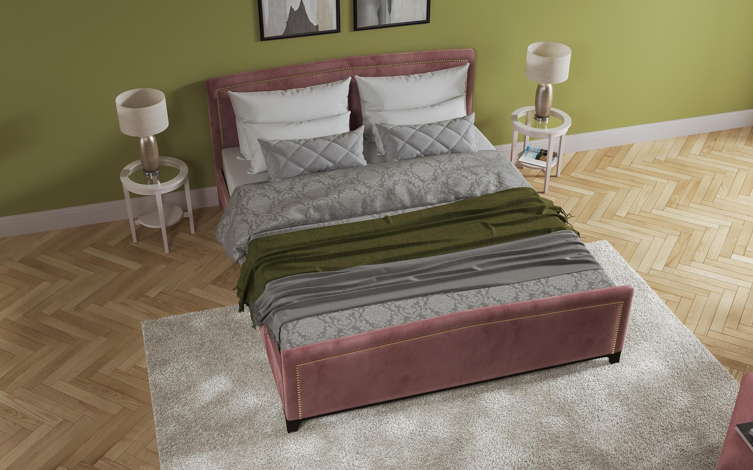 Κρεβάτι Sevena για στρώμα 160/200, ροζ  4