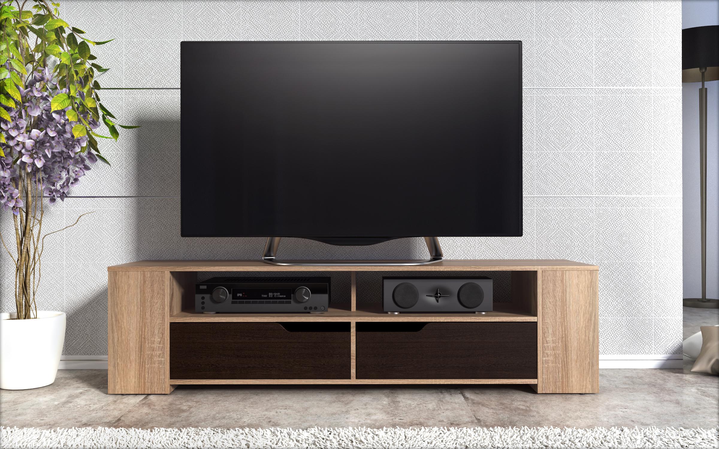 Έπιπλο TV Modesto, δρυς sonoma + wenge  3