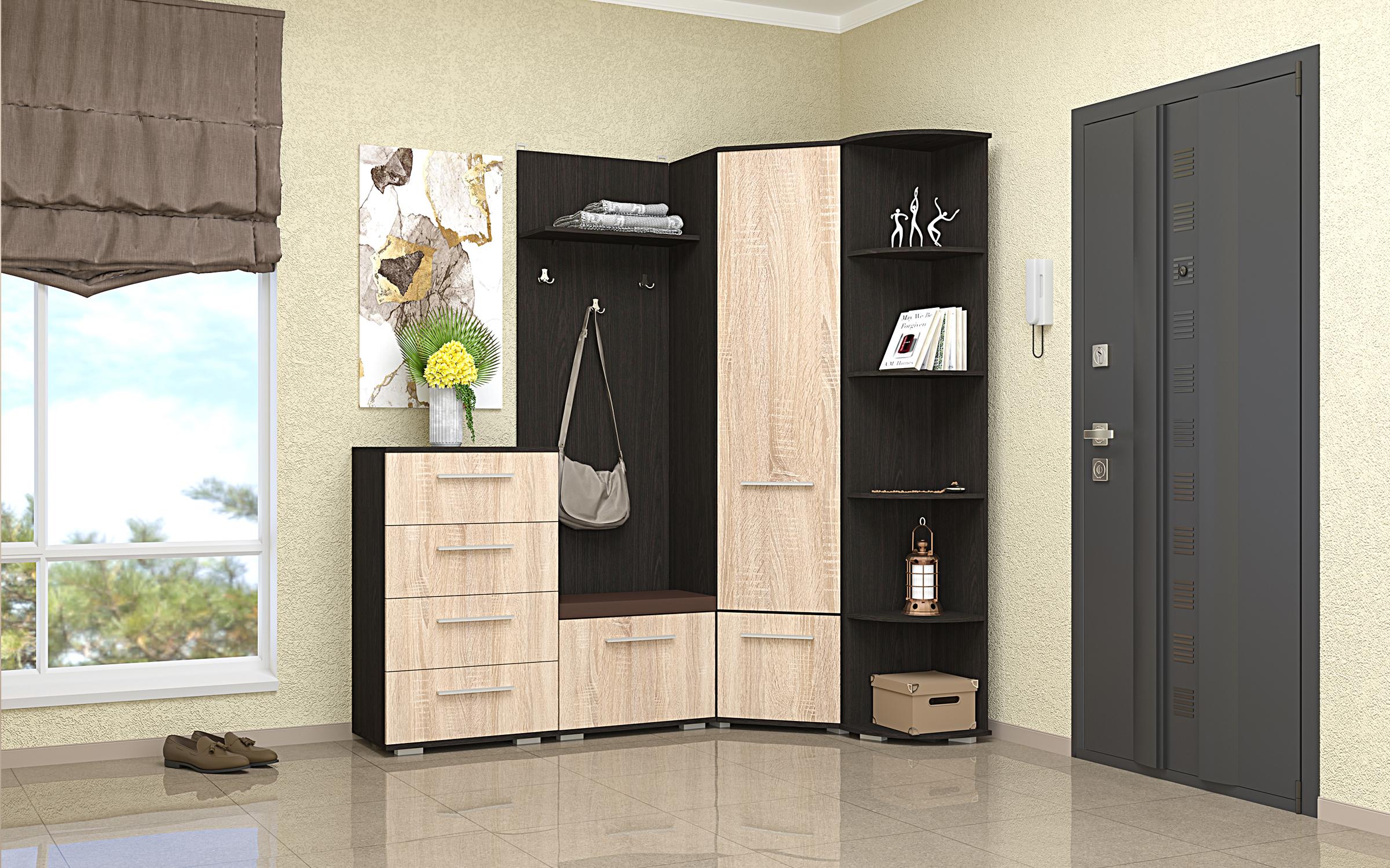 Κρεμάστρα Arin, wenge magic + δρυς sonoma  3