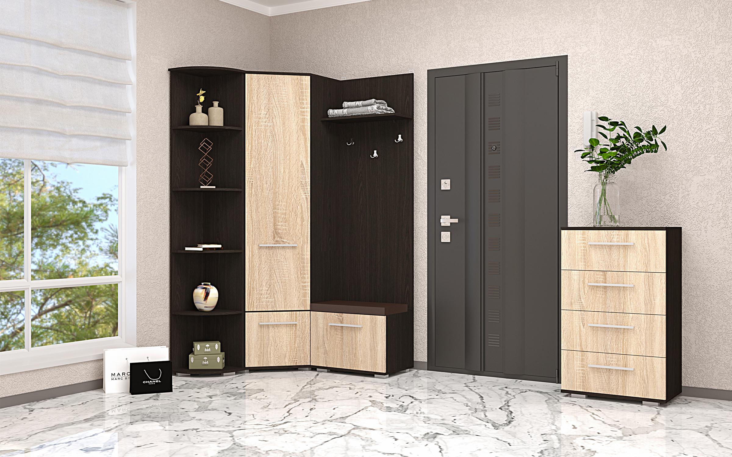 Κρεμάστρα Arin, wenge magic + δρυς sonoma  6