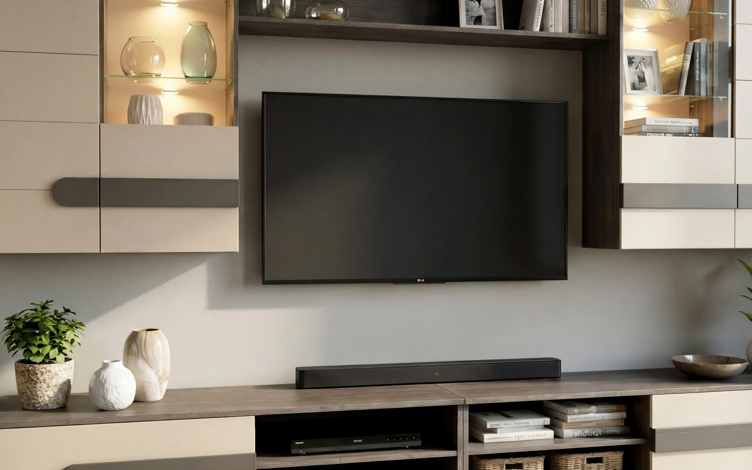 Σύνθεση Arona + LED, ανθρακί δρυς + cashmere άμμου  5
