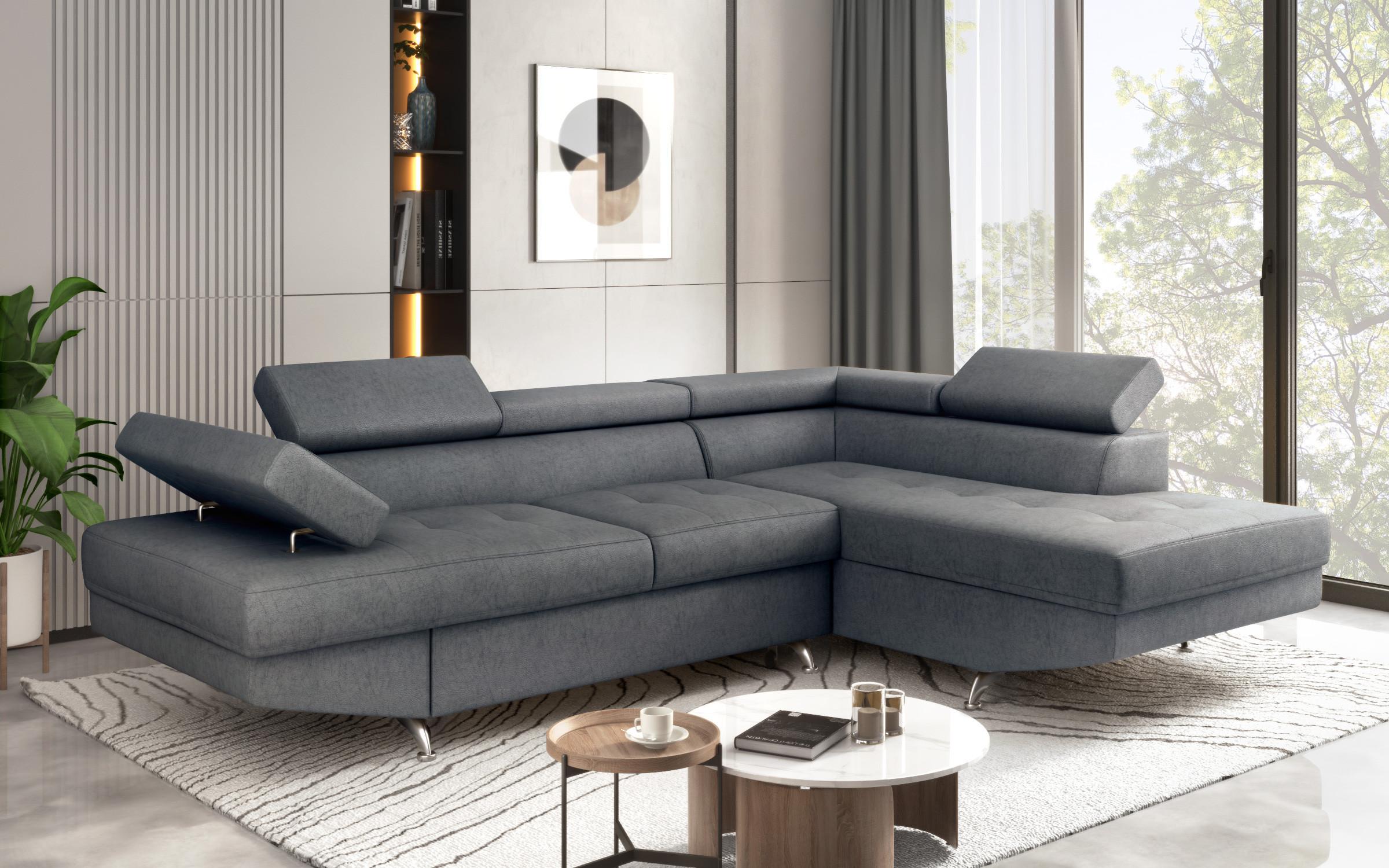 Γωνιακός καναπές-κρεβάτι Bark M thumb